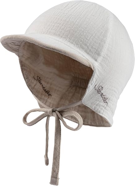 Sterntaler Schirmmütze Nacken Wende - Jungen Mütze zum Wenden mit kleinem Nackenschutz - UV-Schutz 50 Sonnenhut zum Binden - Baby und Kinder Kopfbedeckung aus Musselin (Bio) - 5