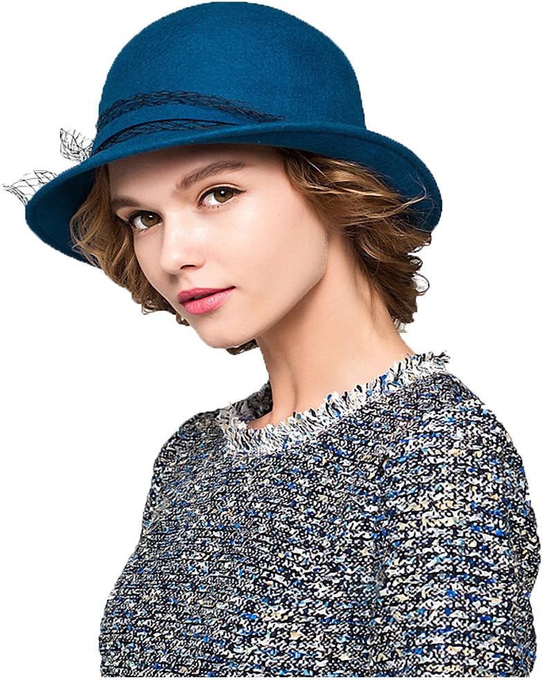 Maitose™ Women's Wool Felt Bowler Hat - Image 2