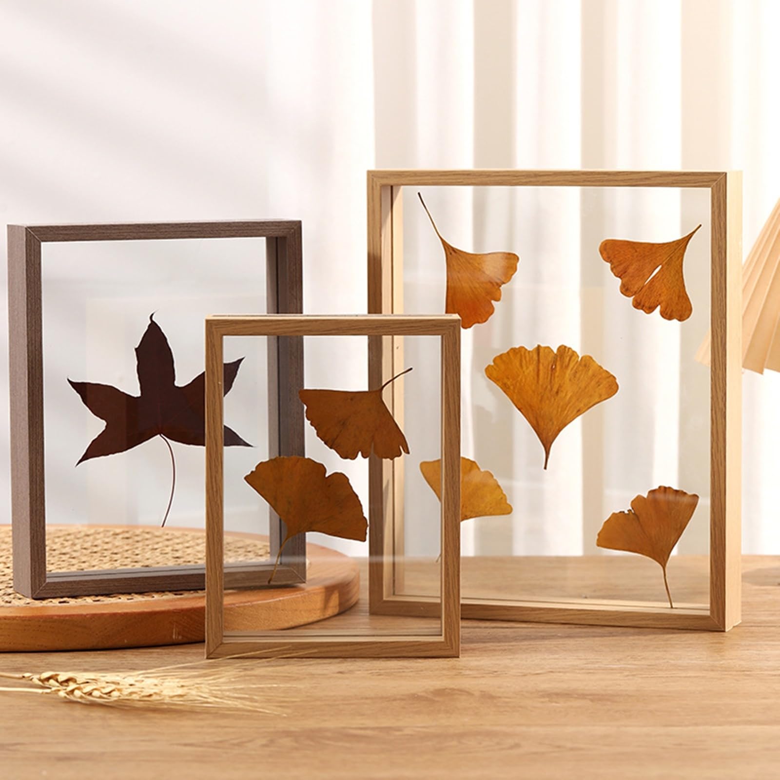 AMDXD Marco de fotos vertical, marco de fotos rectangular, madera, cristal, madera, tamaño 20 x 25 cm