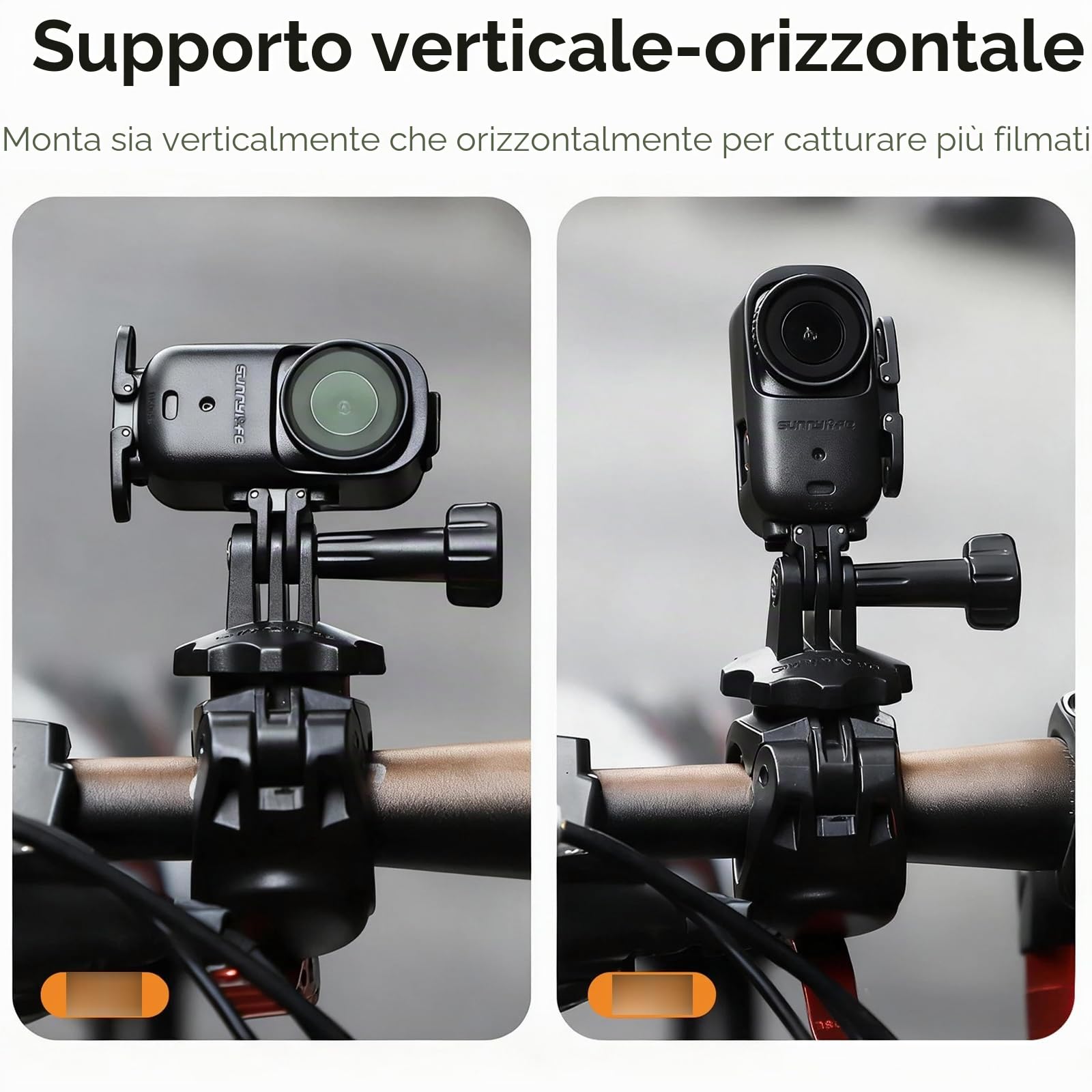 Telaio protettivo Gabbia Plastica per DJI Osmo Nano, Verticale-Orizzontale Adattatore Supporto Espansione Staffa Accessori per DJI Osmo Nano per treppiede/bastone selfie/zaino bicicletta clip