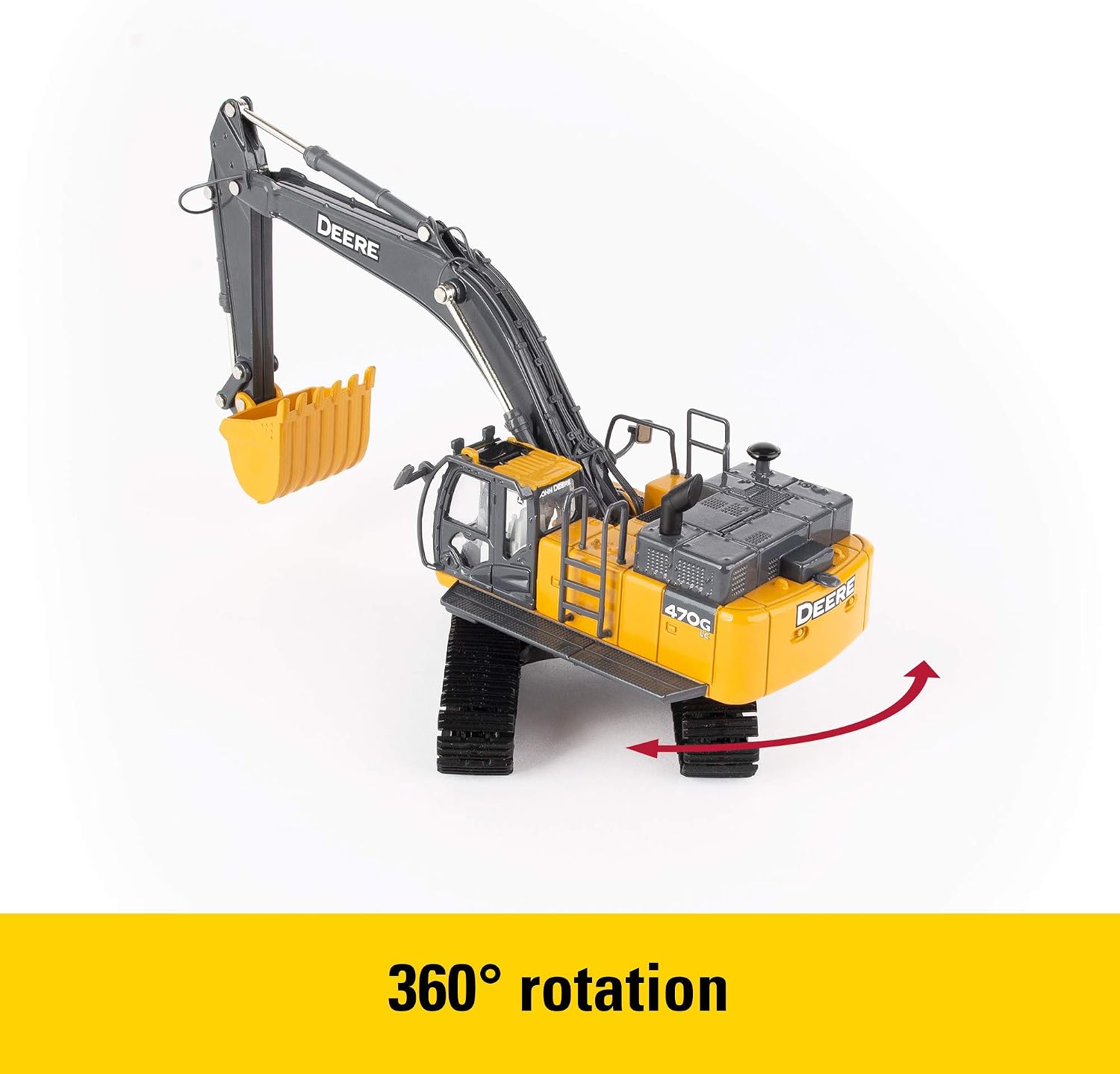 ERTL John Deere 1:50 Scale 470G LC Excavator Prestige Toy Collection, Yellow, 14 Years and Up for Unisex Children