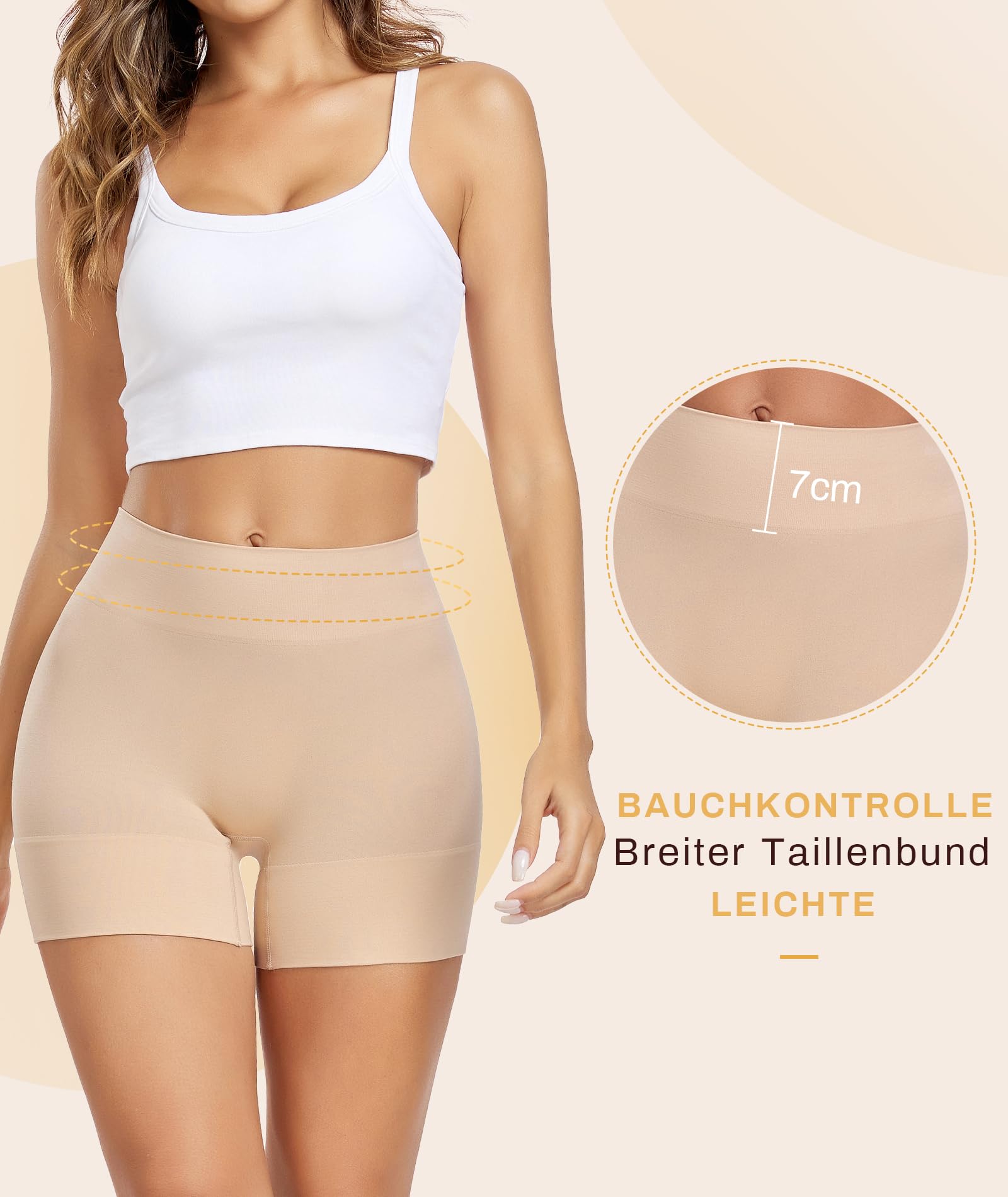 SIMIYA Shorts de Cyclisme pour Femmes, Taille Haute, Sans Coutures, S-3XL