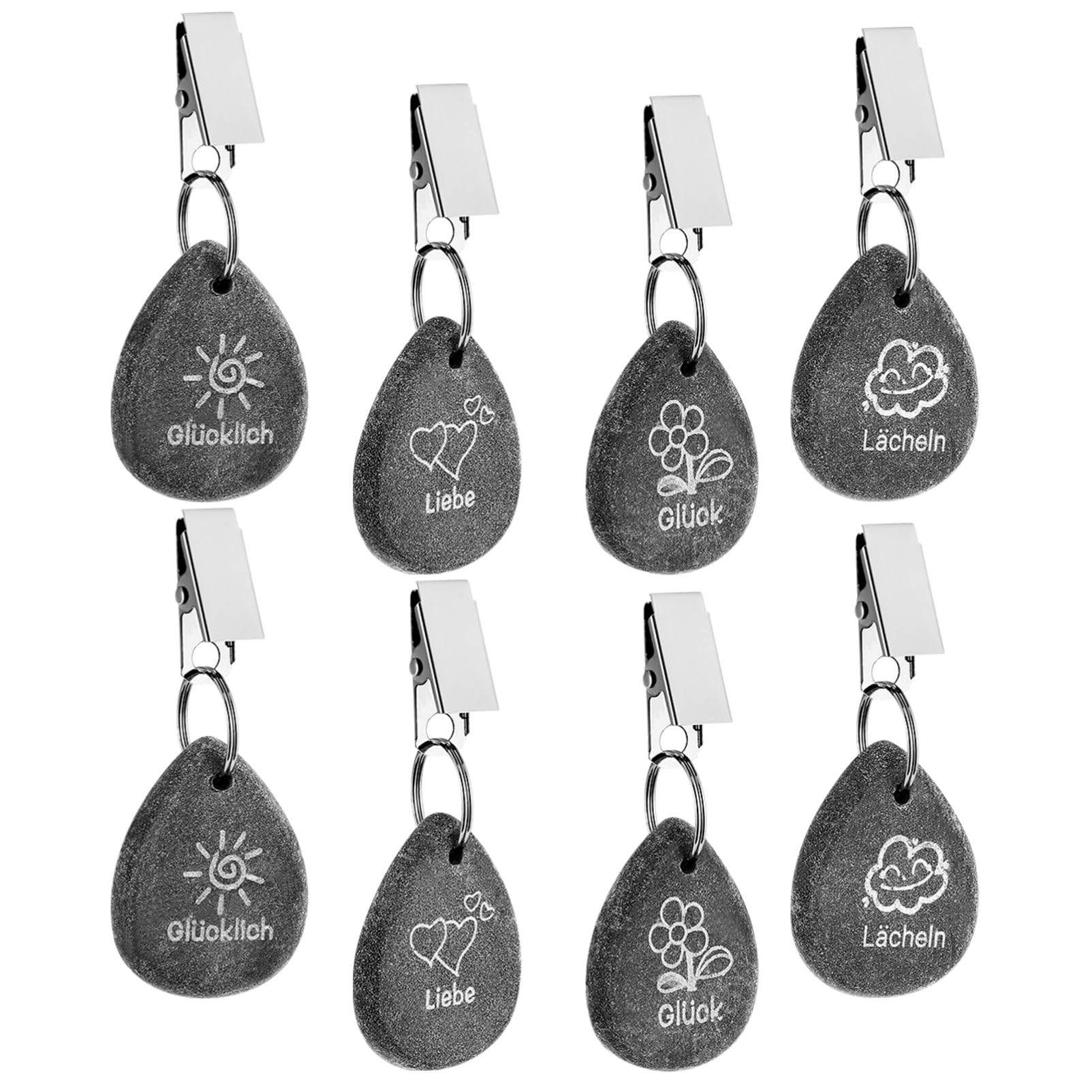 8pezzi Pesi Per Tovaglia Marmo Clip Per Tovaglia Resistenti Agli Agenti Atmosferici Per Picnic e Feste All Aperto Facile Installazione e Utilizzo Versatile