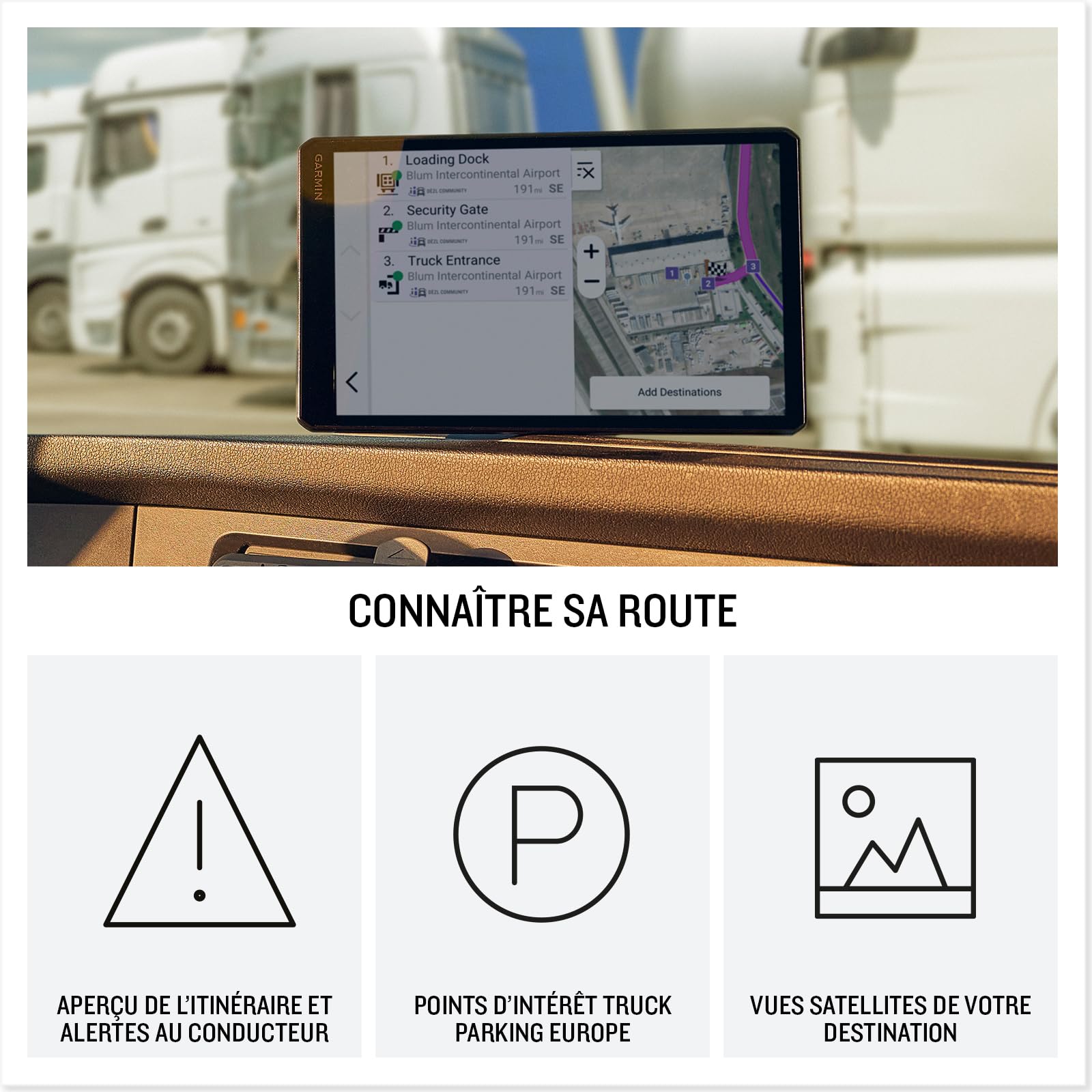 Garmin dēzl LGV720 - GPS pour Poids Lourds