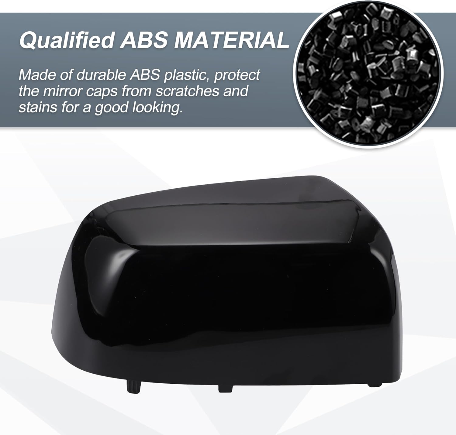 X AUTOHAUX Car Rear View Right Passenger Side Mirror Cover Cap Replacement Gloss Black for CHEVY COLORADO for GMC CANYON PICKUP TRUCK 2015-2021 Mirror Guard Covers 23191151
