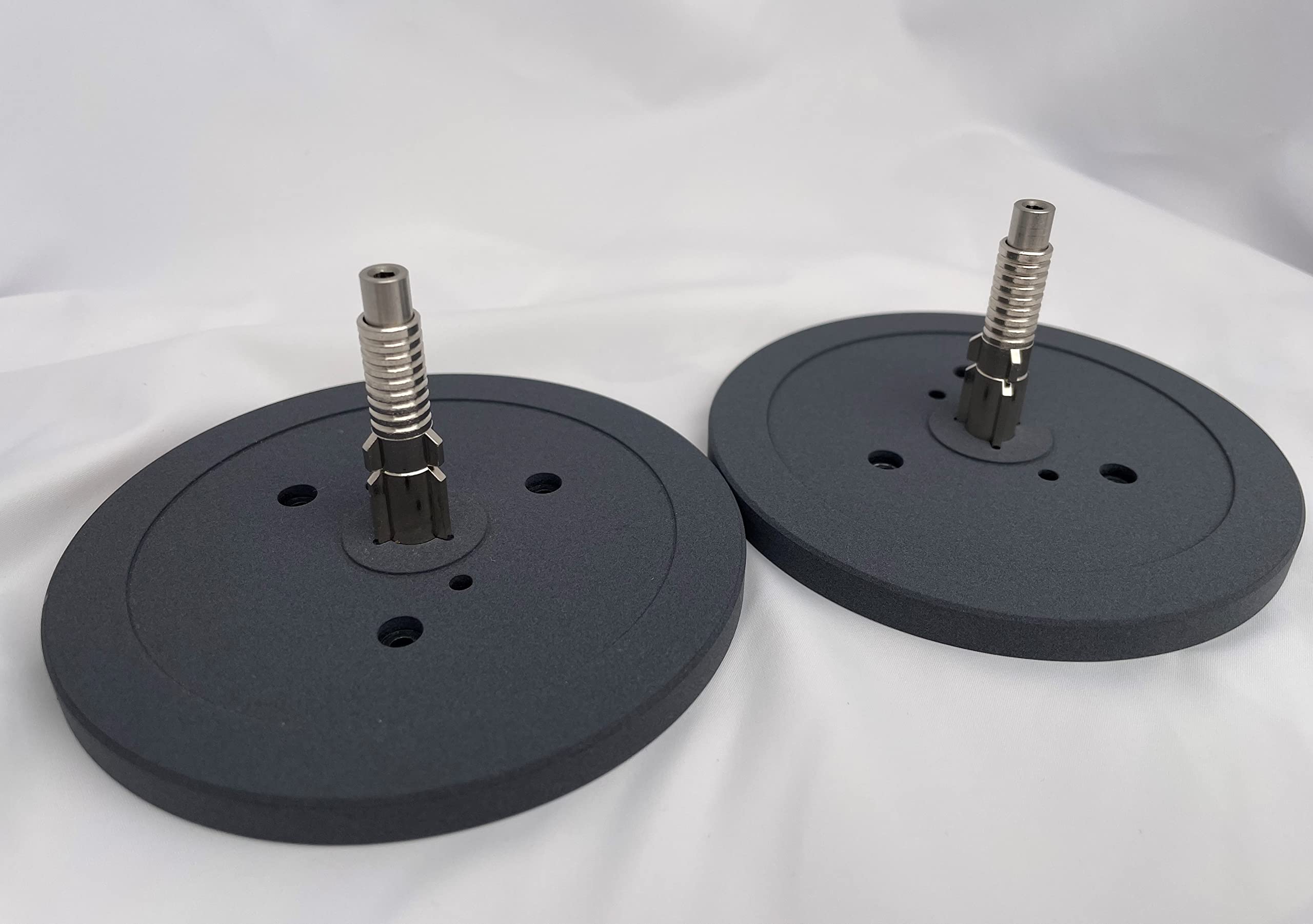 2 x Trident Nab / Din / Aeg Hub Adapters Fit Reel to Reel Tape Recorders Compatible Studer A67 B67 A
