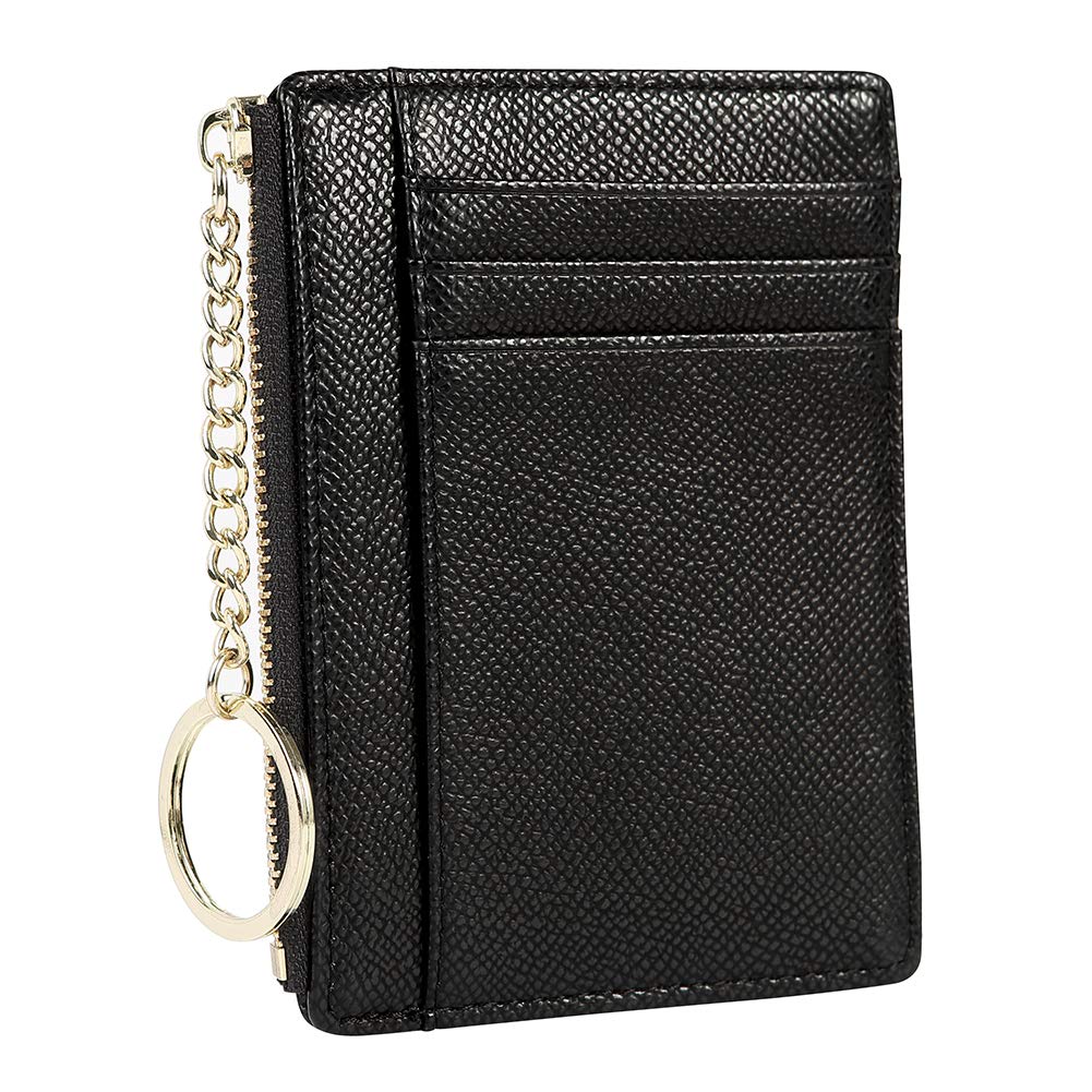 Damen 8 Karten Slim Minimalist Card Holder Coin Changes Purse Front Pocket Wallet B07VXC7YQ8