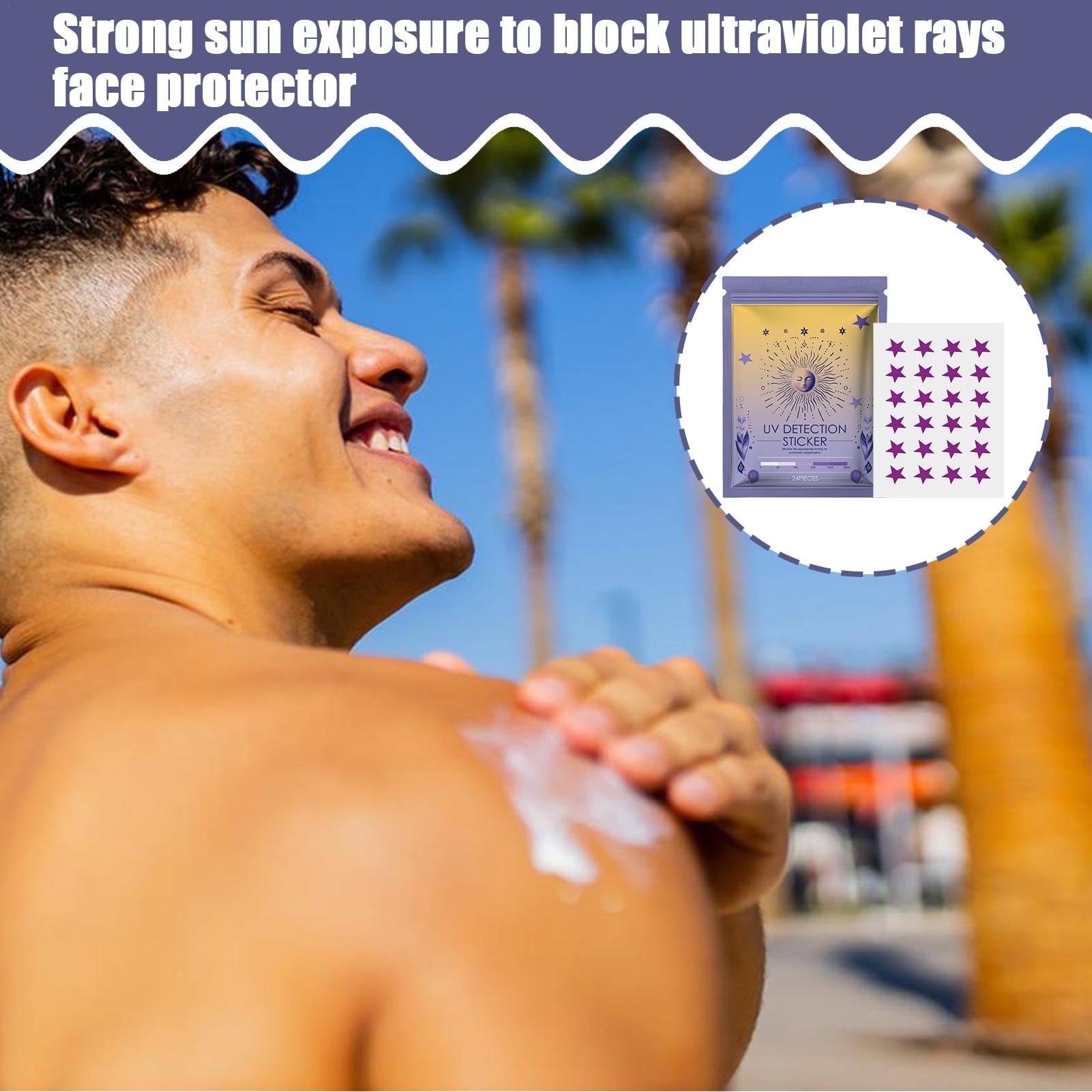 Parches de detección UV, calcomanías recordatorias de protector solar, calcomanías recordatorias de protector solar, calcomanía UV solar, parches de bloqueo solar, calcomanías de protección solar para
