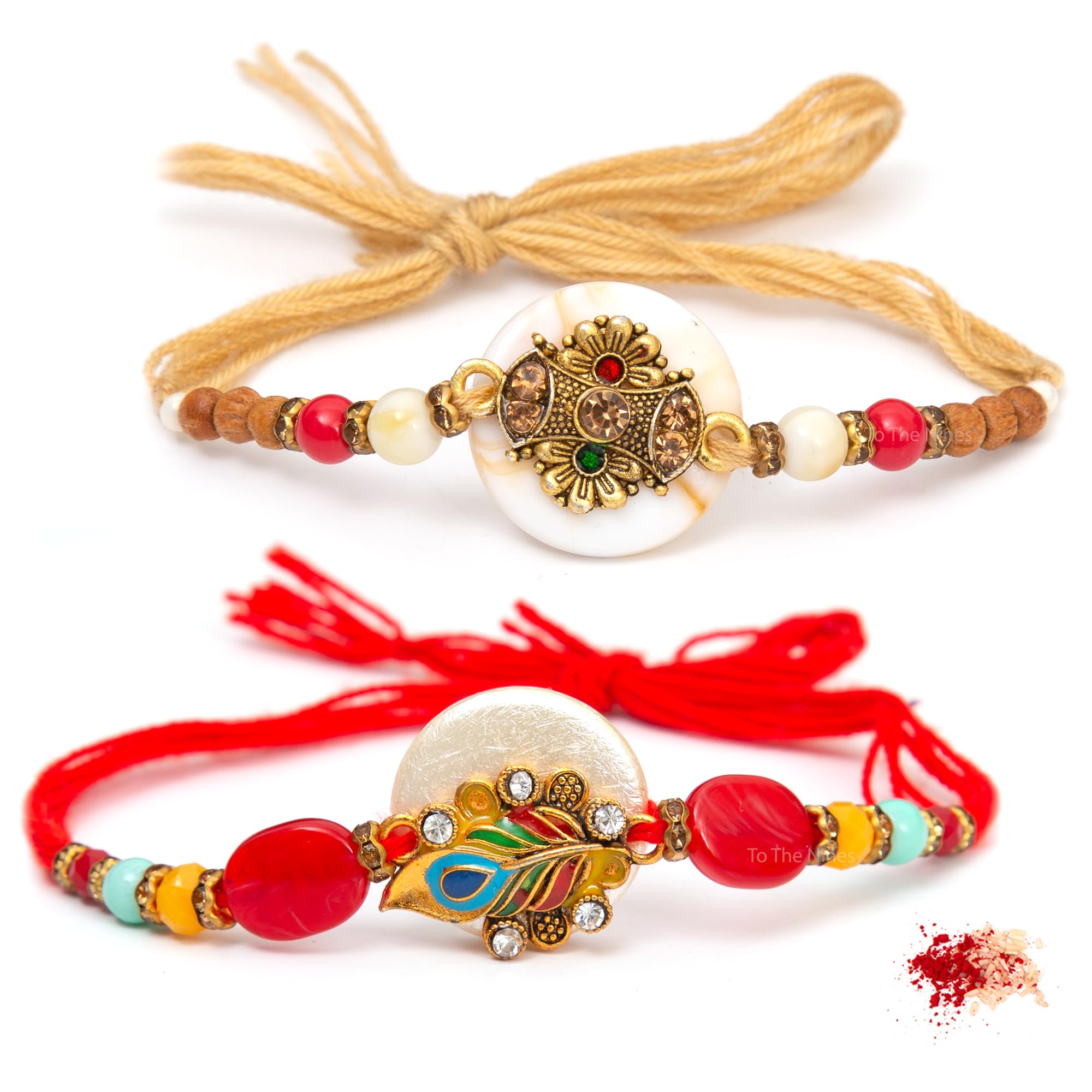 To The Nines Men Rakhi For Brother With Greeting Card & Tilak Material - Pack Of 2 Rakhi (B07V875MR4) Amazon Price History, Amazon Price Tracker