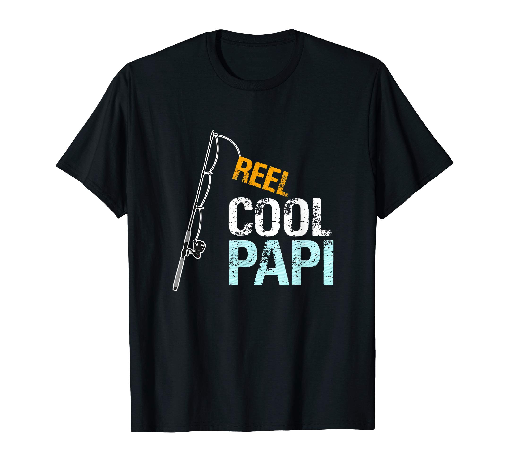 Birthday Fathers Day Christmas Gifts for PapiPapi Gift from Granddaughter Grandson Reel Cool Papi T-Shirt