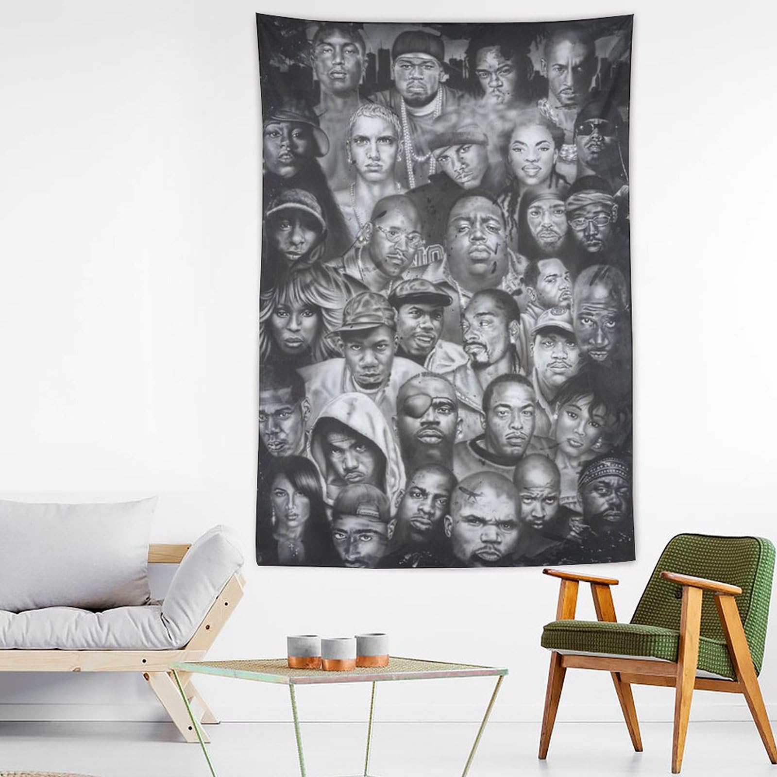 Poster da parete con cantante rap hip hop e stelle (23), decorazione per la casa, decorazione per la casa, 152,4 x 228,6 cm