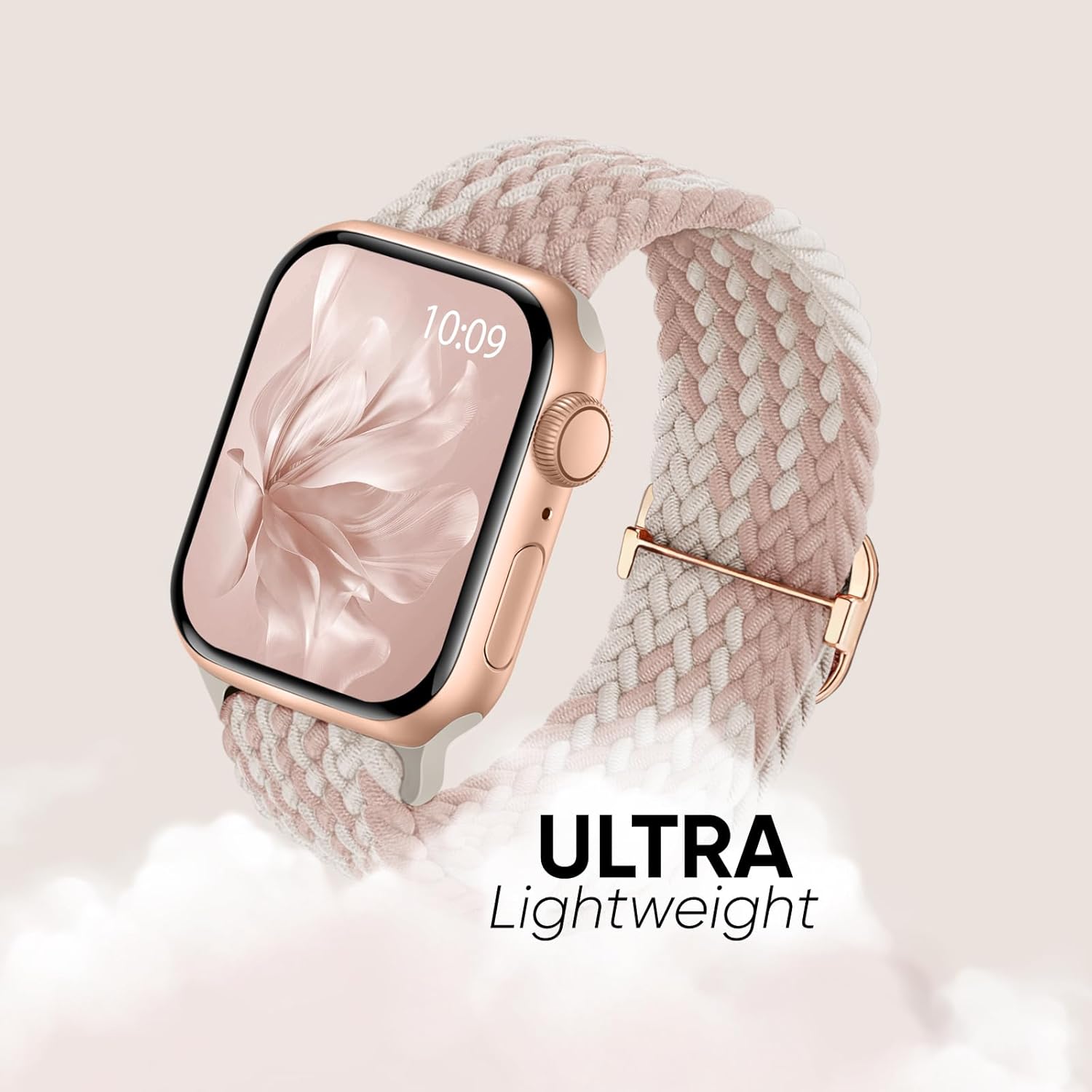 6 Pack Braided Stretchy Bands Compatible with Apple Watch Band 38mm 40mm 41mm 42mm 44mm 45mm 46mm 49mm Women Men, Adjustable Nylon Solo Loop Elastic Straps for iWatch Series 11 10 9 8 7 6 5 4 SE Ultra - Image 4