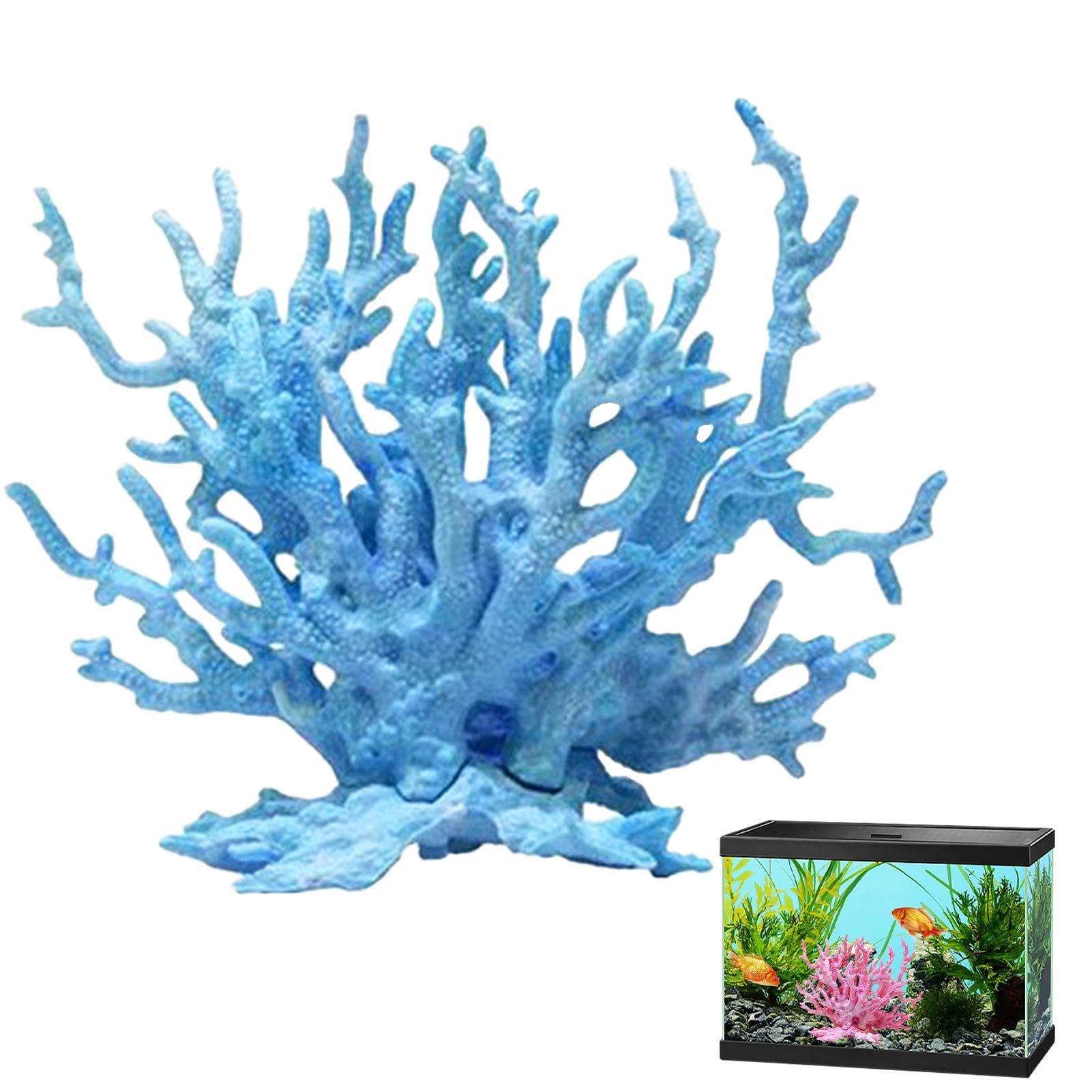 Decorazione Per Acquario In Corallo Finto - Piante Artificiali Per Acquari D'Acqua Dolce E Salata - Foto 2