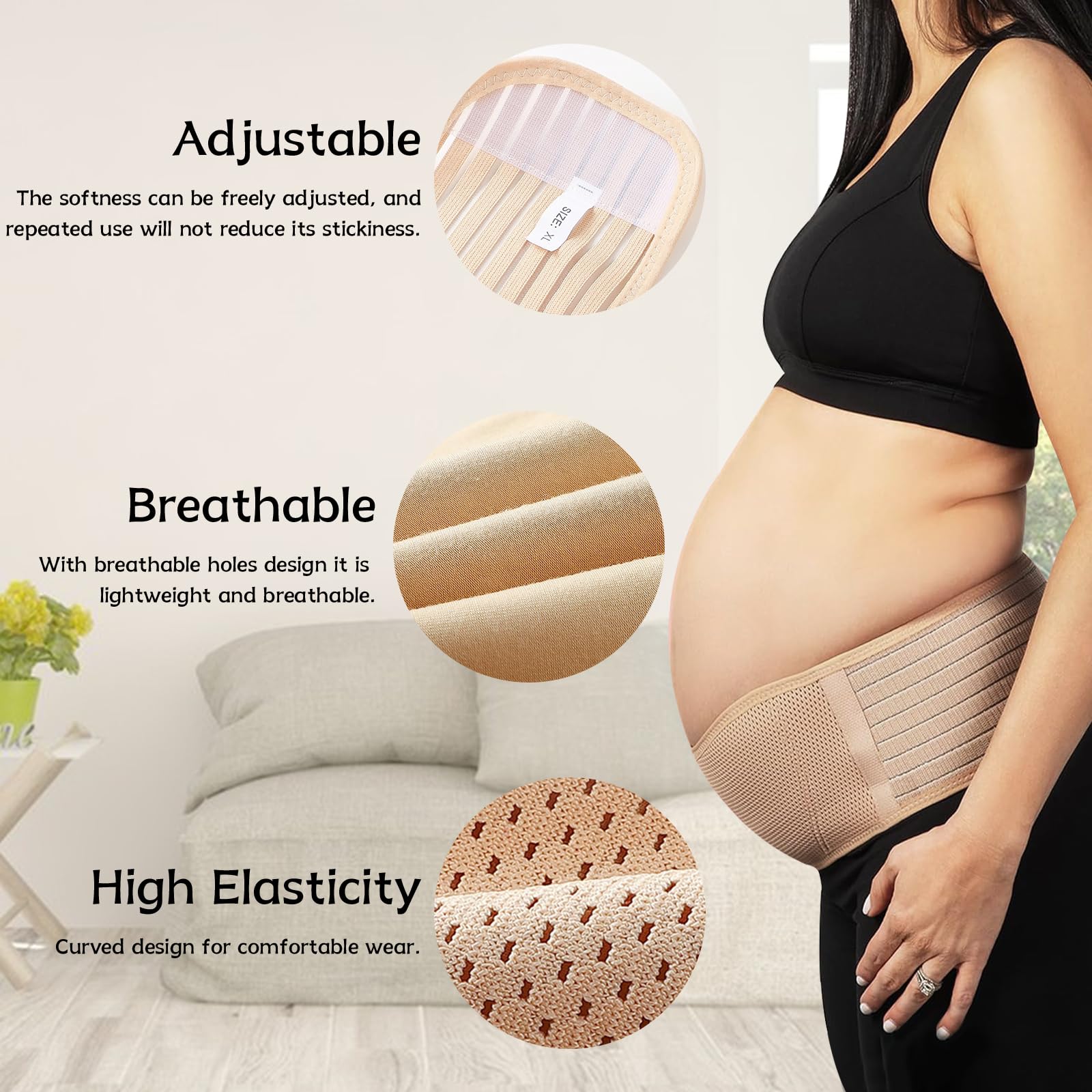 Abbigliamento Maternità Estensione Cintura Gravidanza Pezzi