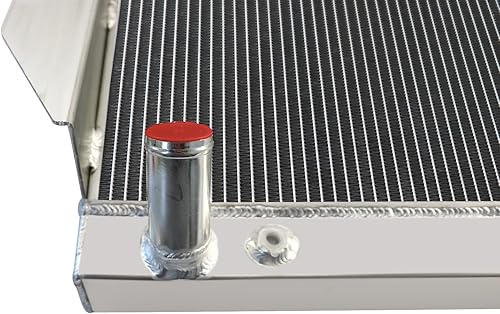 Miniatura 6 de ALLOYWORKS Radiador de aluminio de 4 filas para Jeep Cherokee Wagoneer J10 J20 J-2500 J-2600 5.9 6.6L V8 GAS