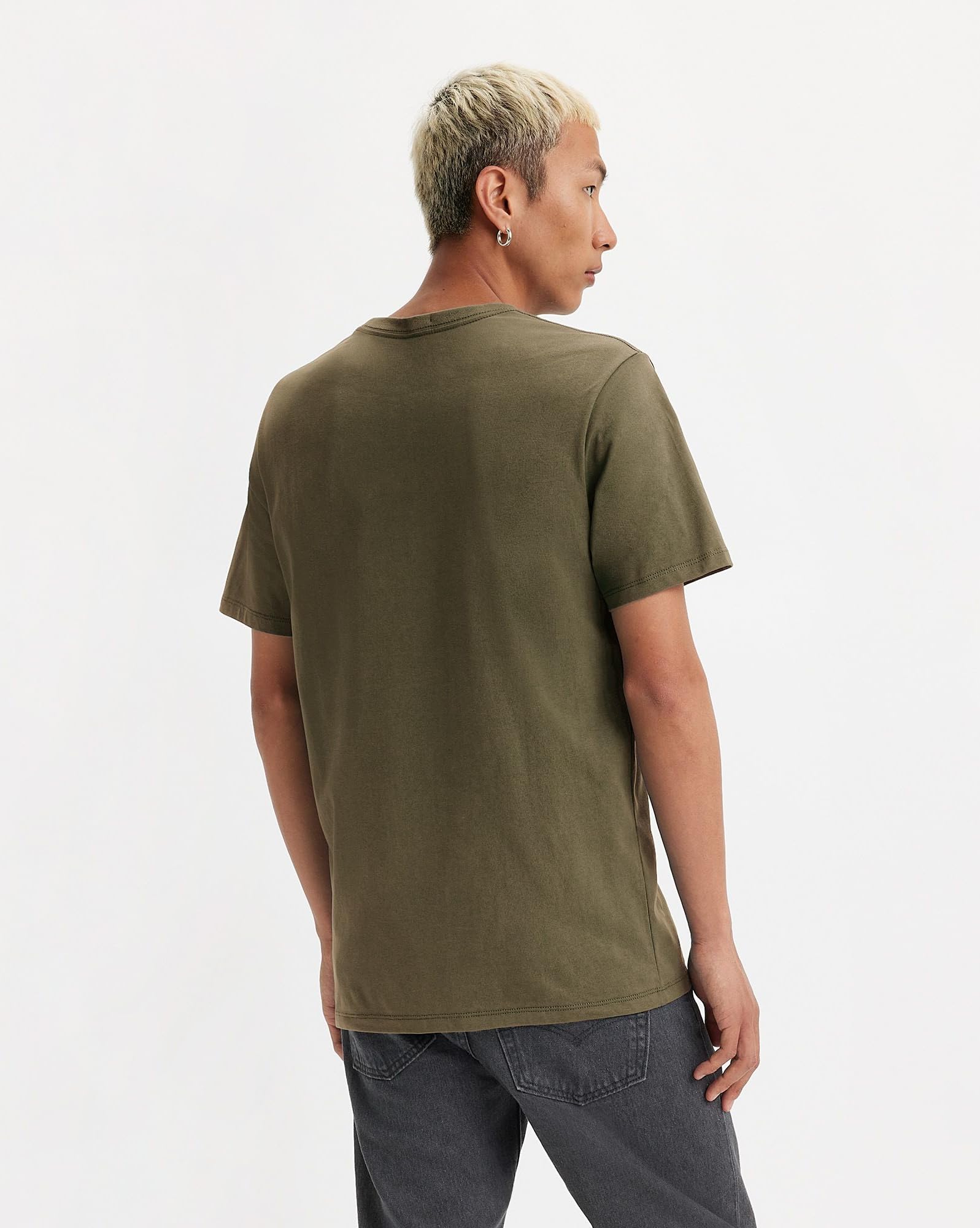 Levi's Mężczyźni Ss Original Housemark Tee T-Shirt, Olive Night, L