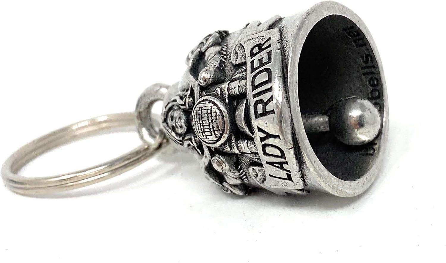 Bravo Bells - Motorcycle Lady Rider Biker Bell Accessory or Key Chain for Luck - Made in the USA - Image 3