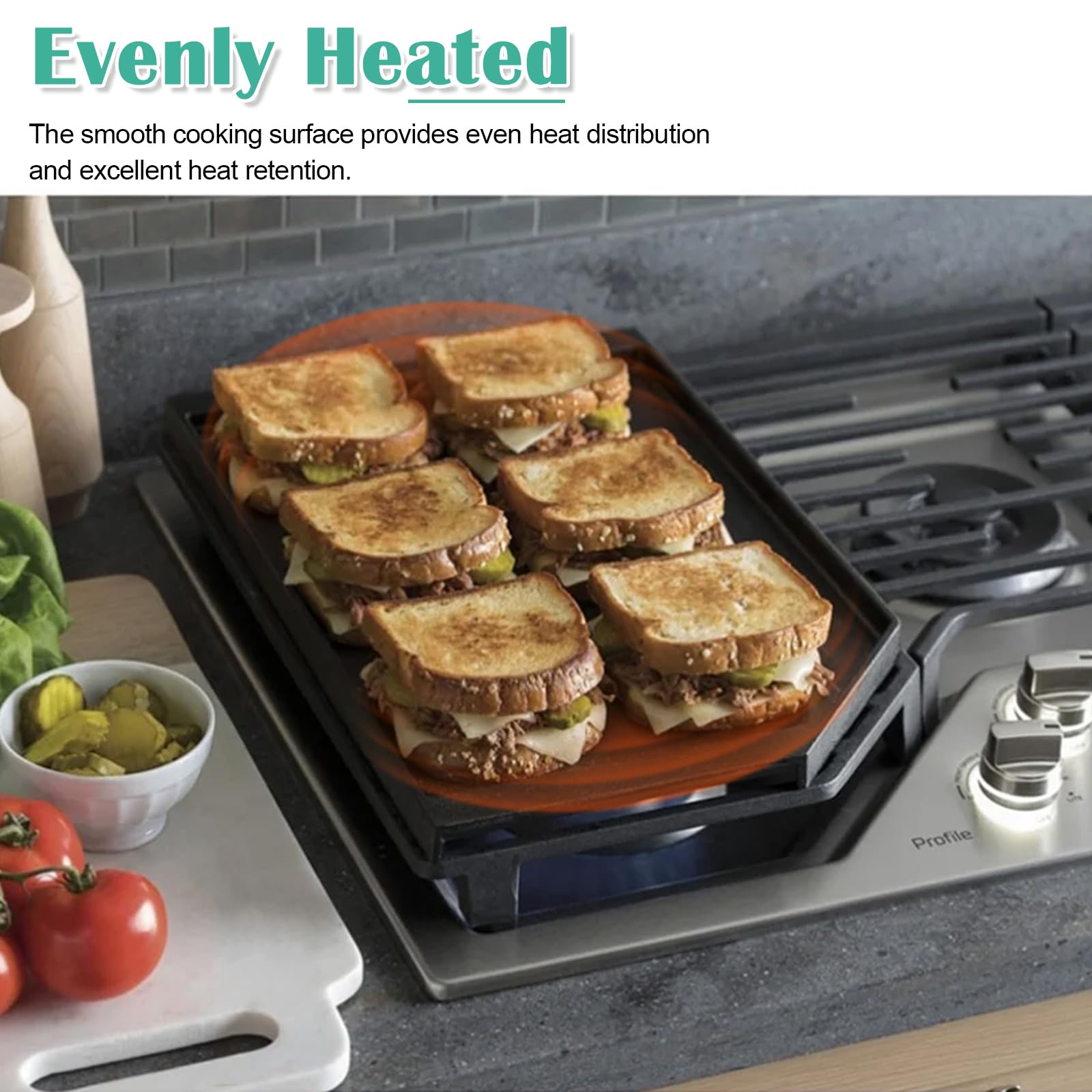 Stove Top Griddle GE Stove Replacement Griddle Cast Iron