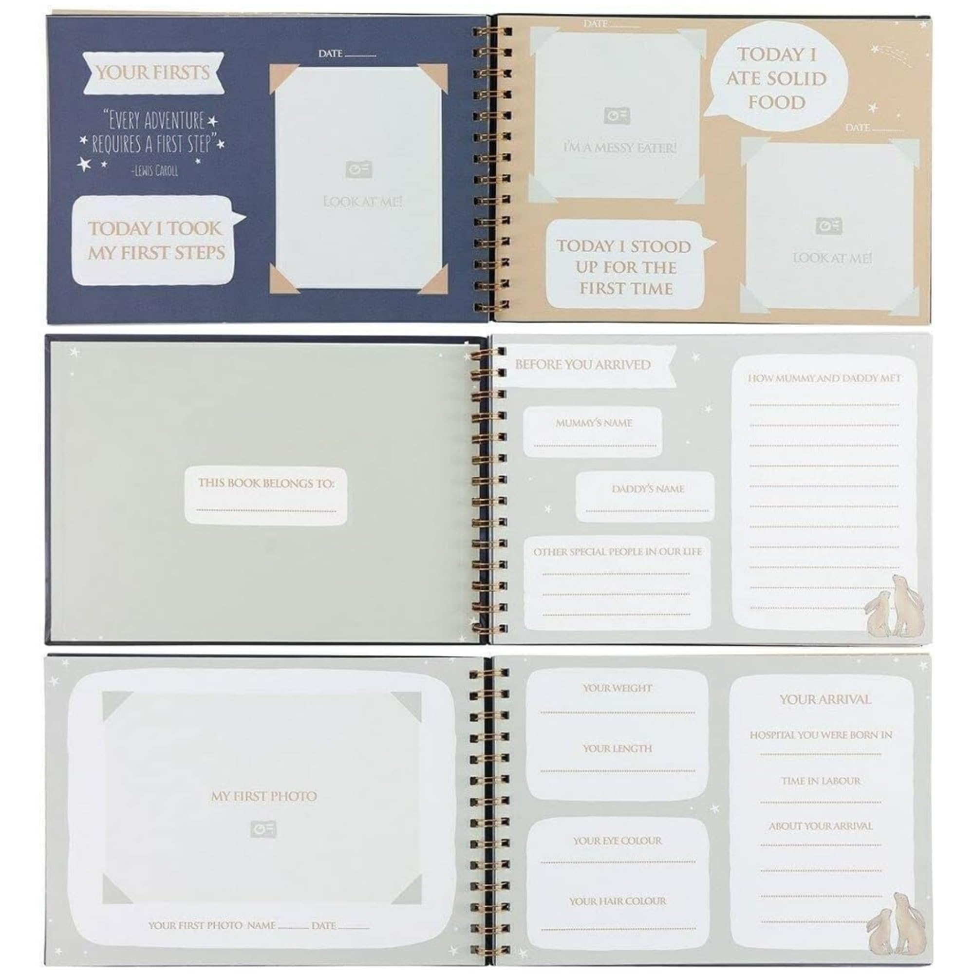 Baby Memory Book Look At The Stars - Multicolour Milestone Keepsake - Baby Gift for New Parents - Image 2
