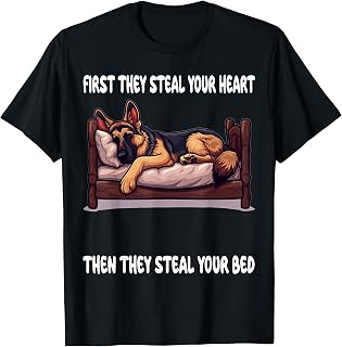 German Shepherd Sleeping Pajamas Nightgown T-Shirt