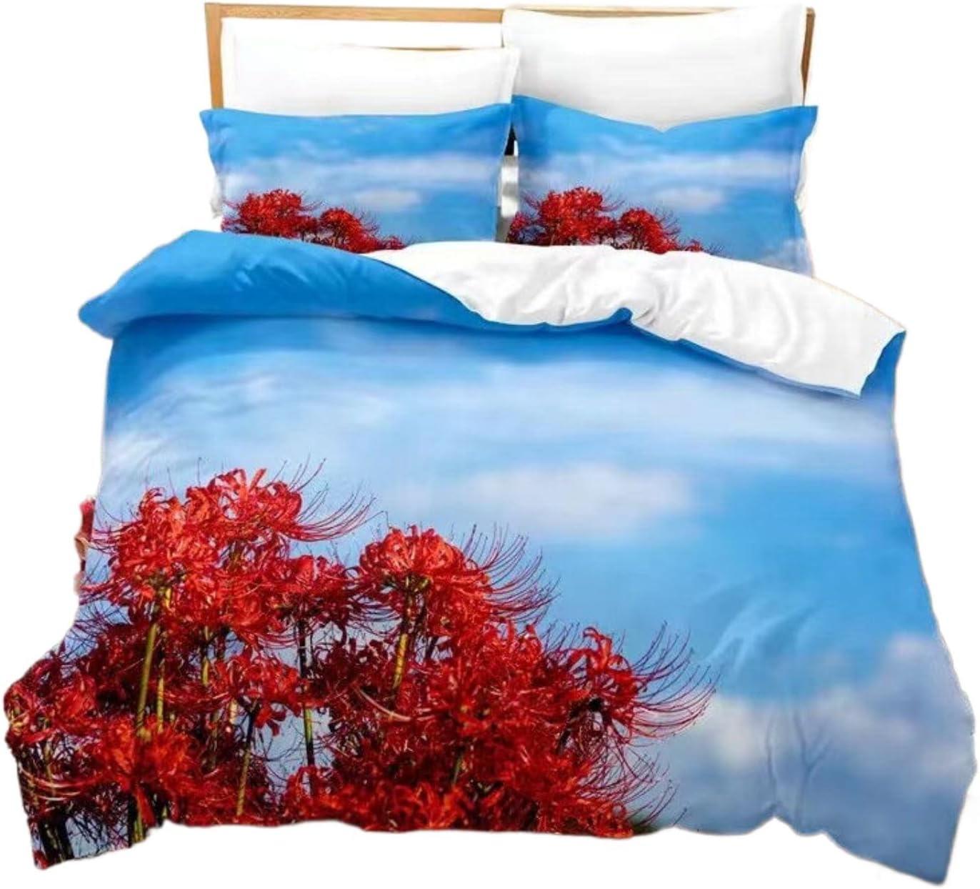 FOTN Bed Sheets Quilt Cover Cotton Quilt Coverlet King Size