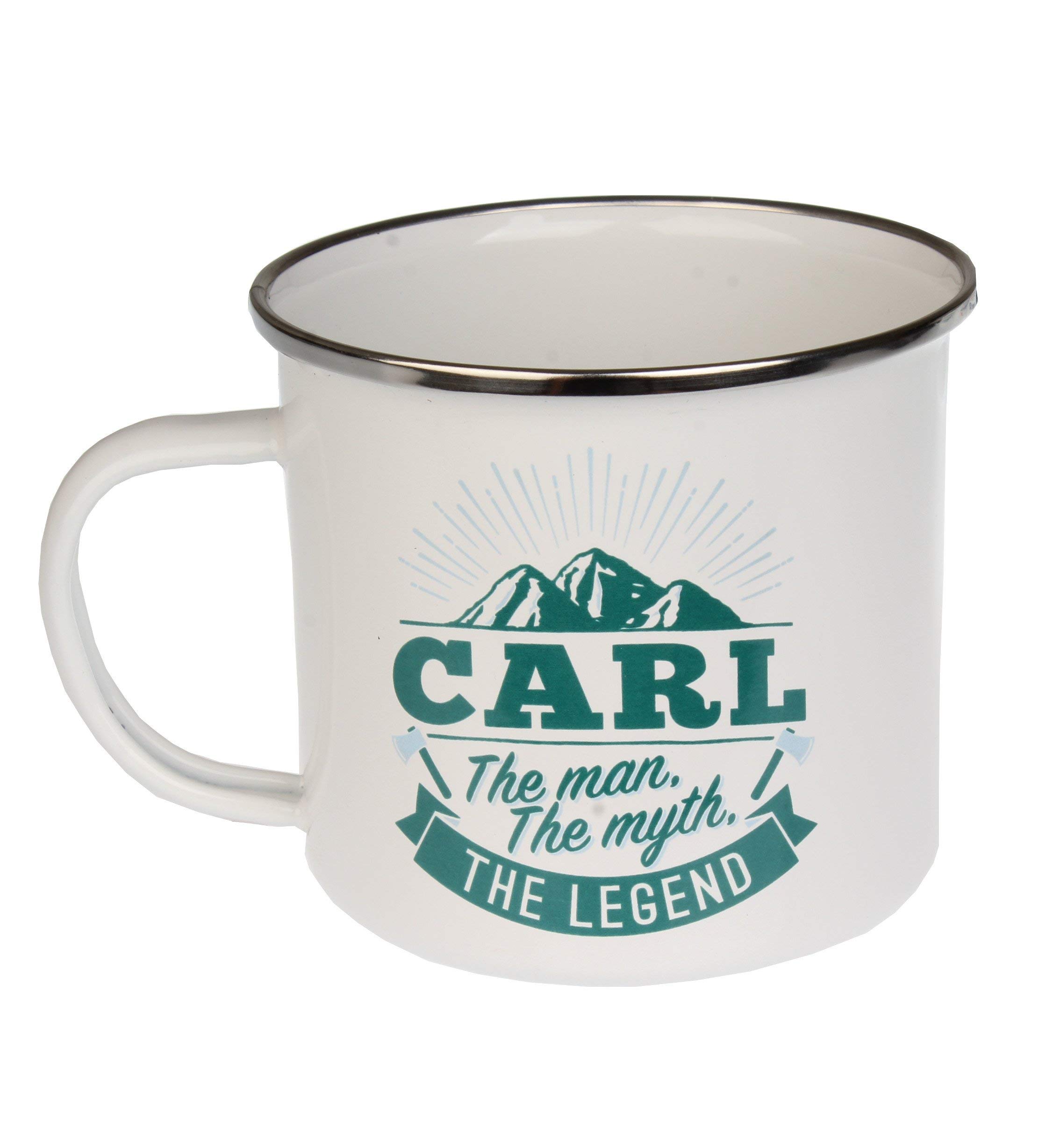 Enamel Personalised Name Mug (Carl)