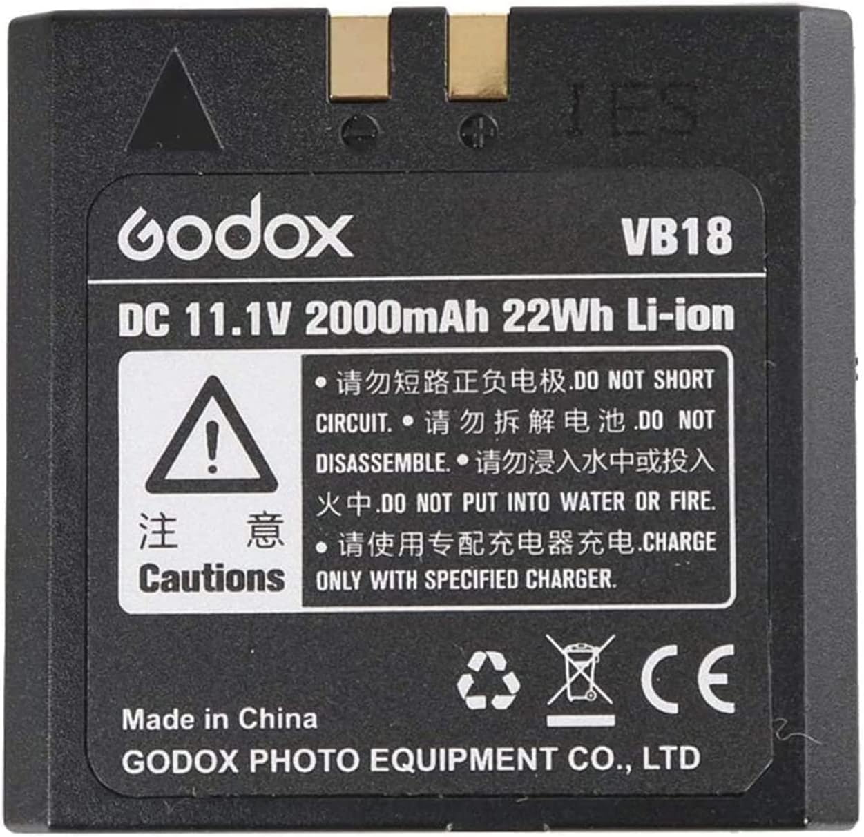 GODOX VB18 Battery Replacement, VB18 Battery Pack for V860II V850 V860C V860N Speedlite Flash