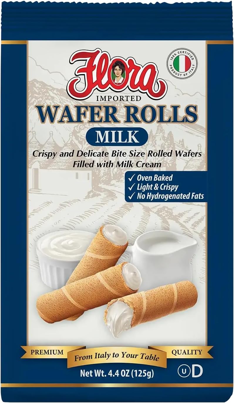 Flora Imported Wafer Rolls (Milk)