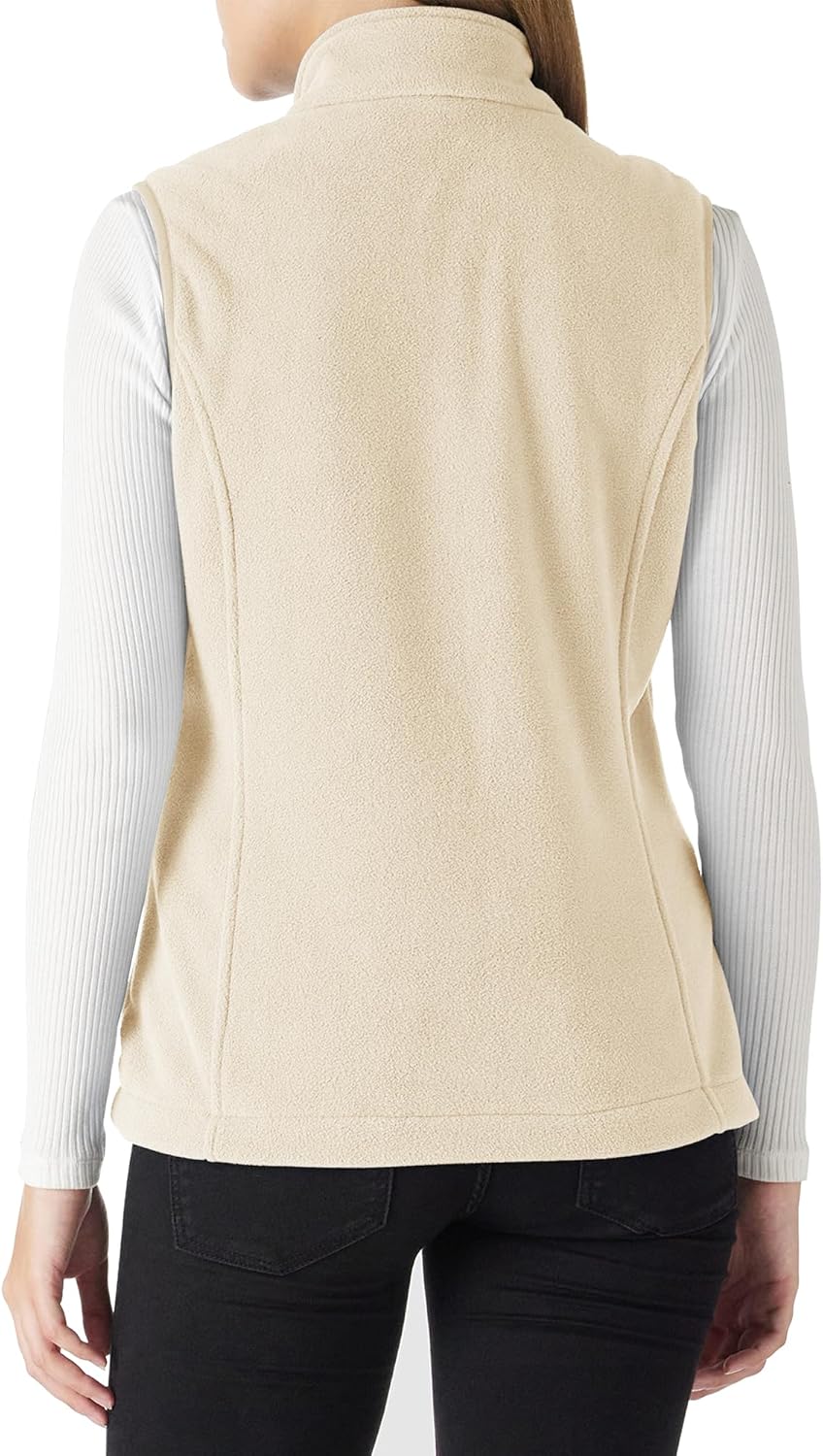 Outdoor Ventures Women's Polar Fleece Zip Vest Outerwear with Pockets,Warm Sleeveless Coat Vest for Fall & Winter - Image 2