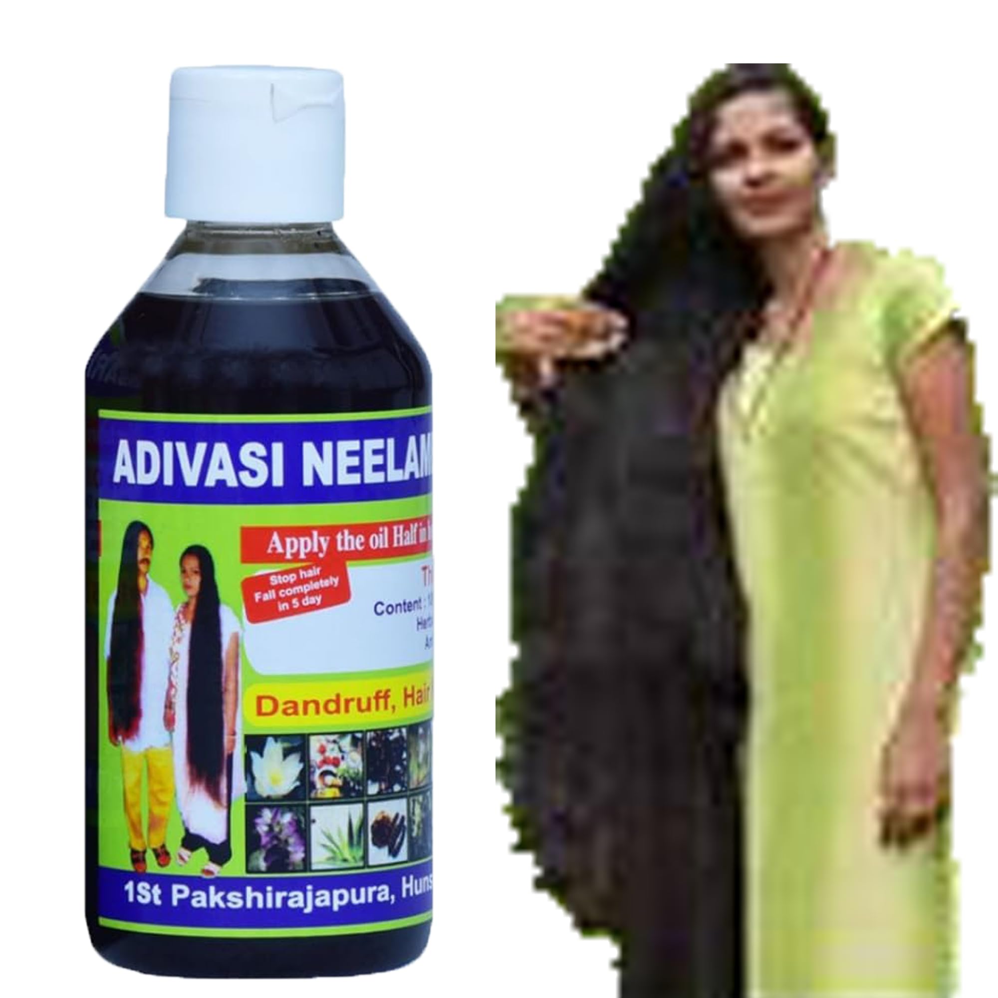 Adivasi Neelambari hair growth, Hair Fall Control, For women and men 250 ml