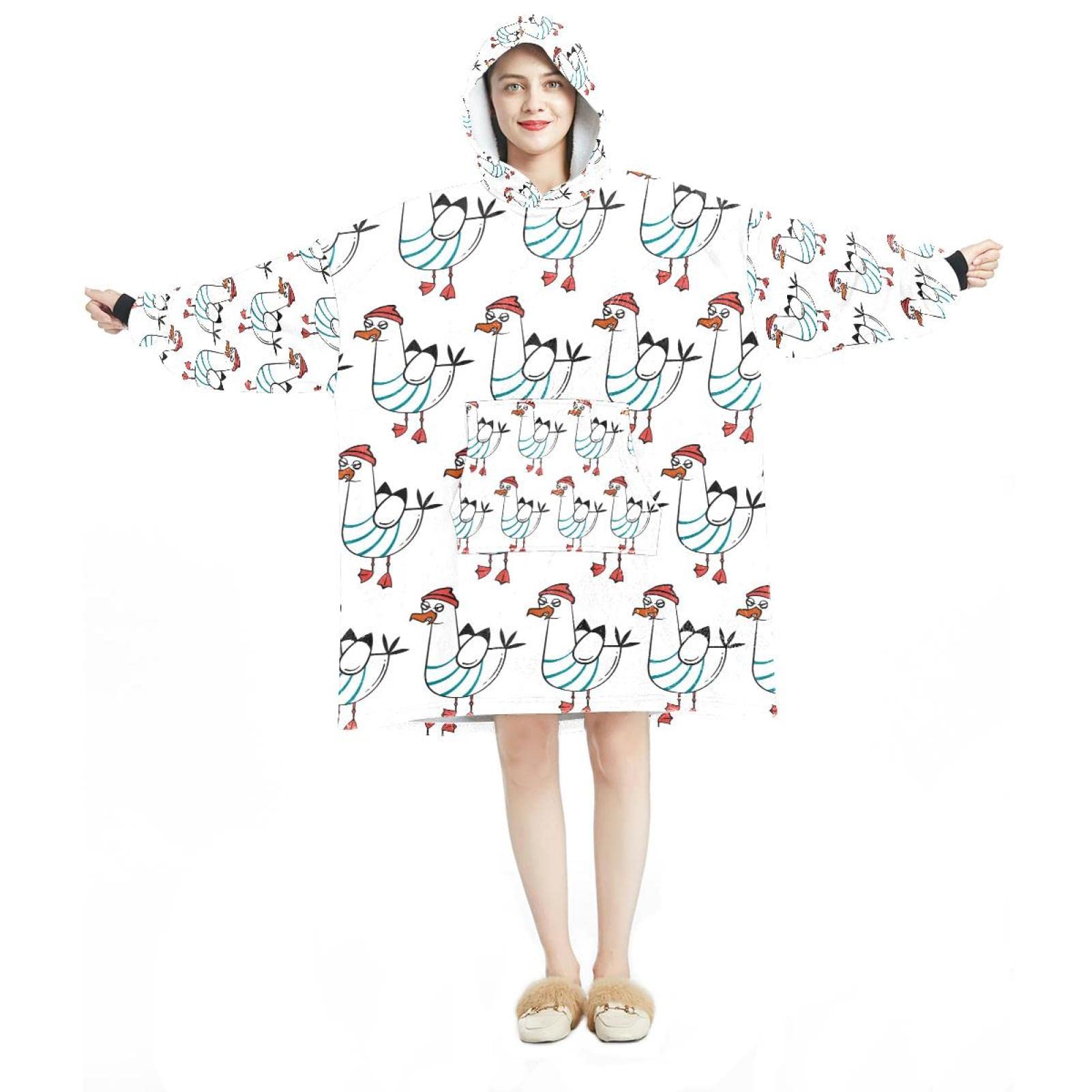 Sweat à capuche flanelle Sherpa idéal pour les soirées cocooning