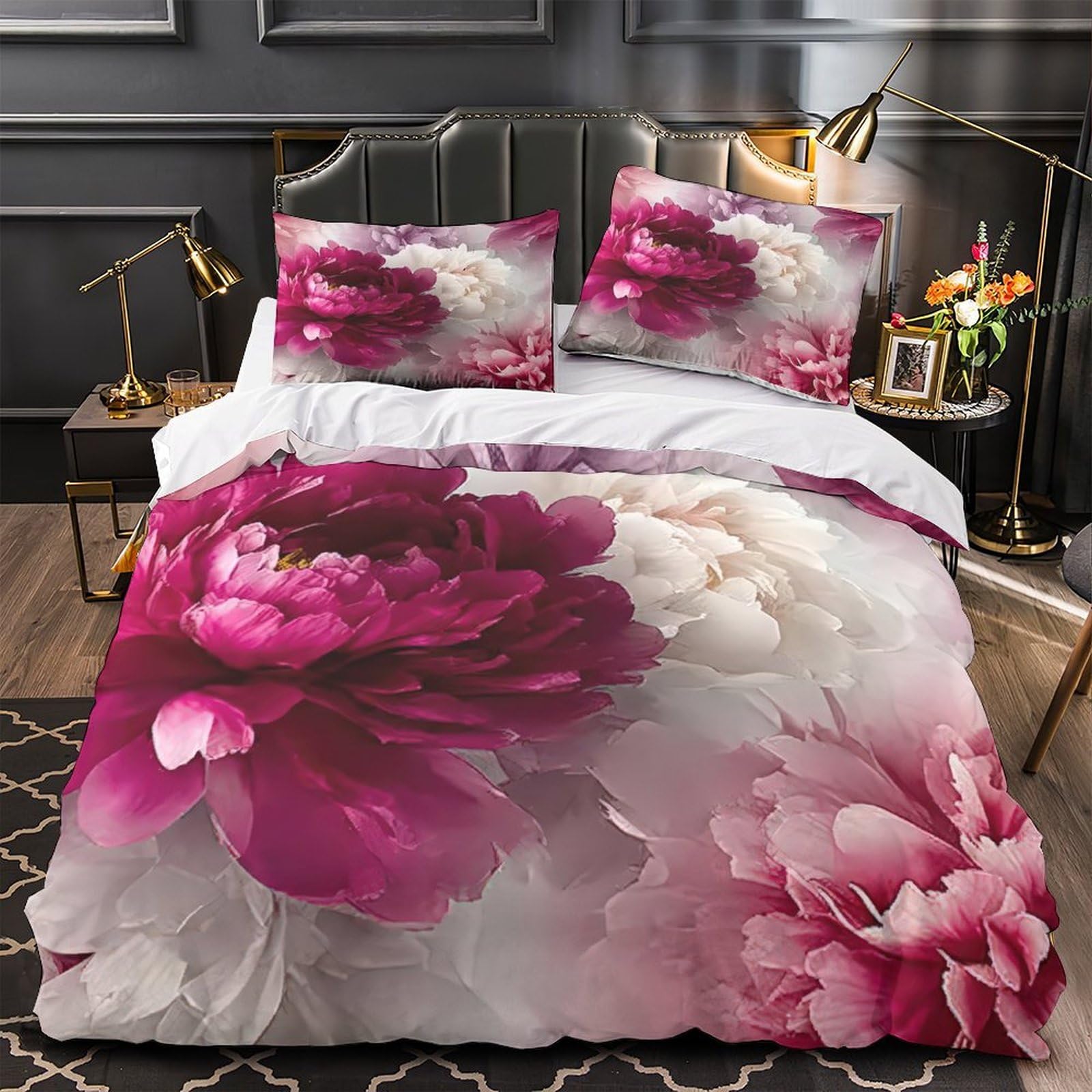 Housse de couette pingouin 3D en microfibre super douce pour lit king