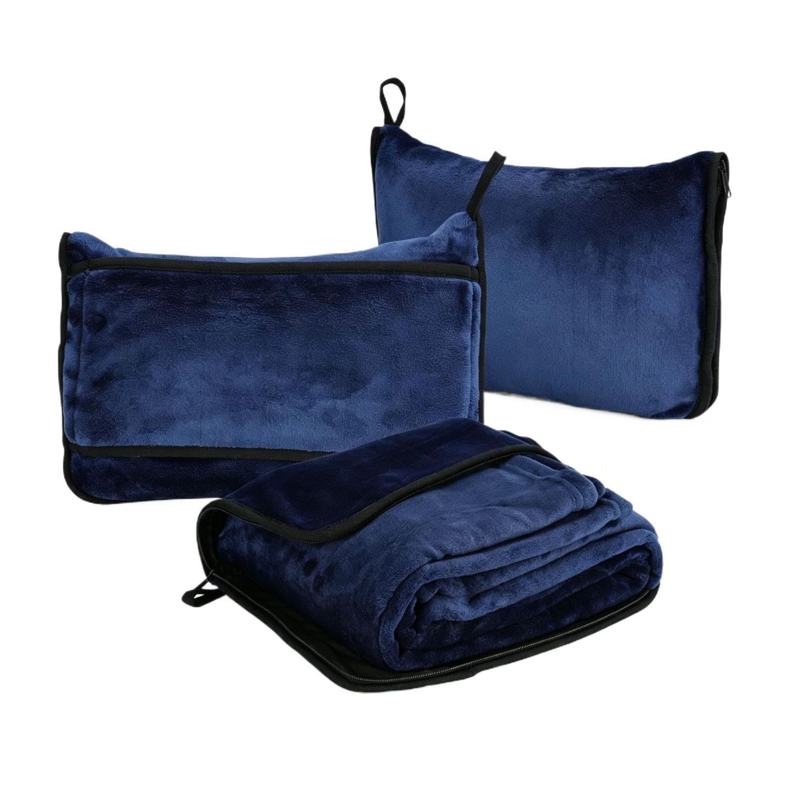 Manta y almohada de viaje , Manta y almohada de viaje poliéster 2 en 1