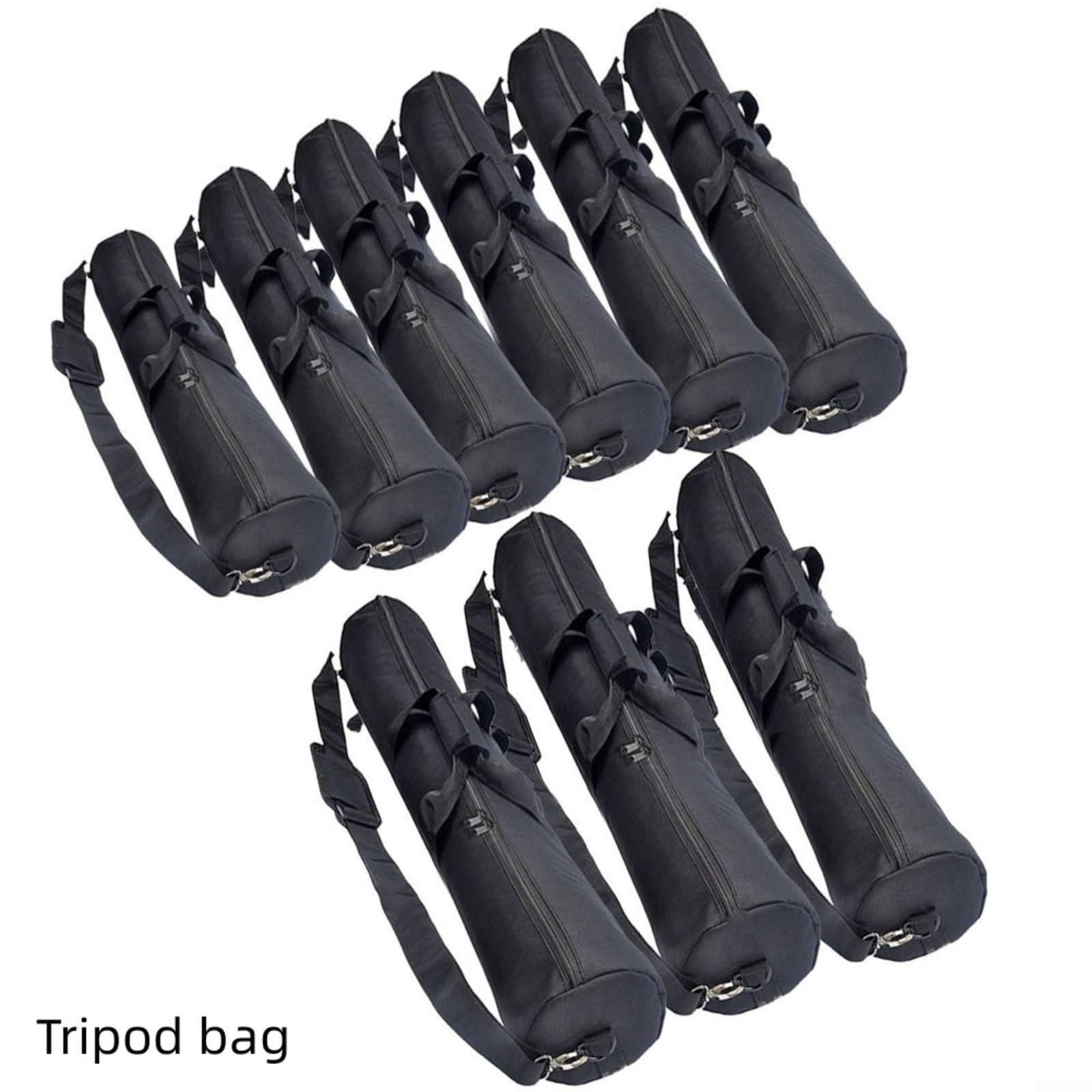 Sac de transport portable pour trépied, étanche, léger, 70-120 cm, noir, unisexe, décontracté/sportif, fermeture à glissière, poche extérieure, bandoulière, coque souple, sac pour trépied