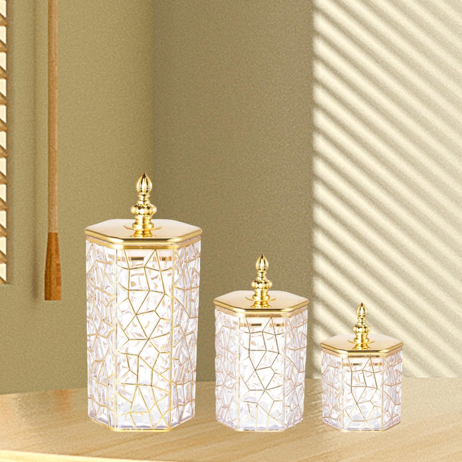 Gralara 3 Stück Vorratsglas mit Deckel Luftdichter Behälter Aufbewahrungsglas Küchenutensilien Vielseitig Verwendbar Aus Robustem PP für Küche Speisekammer Ha, Style C