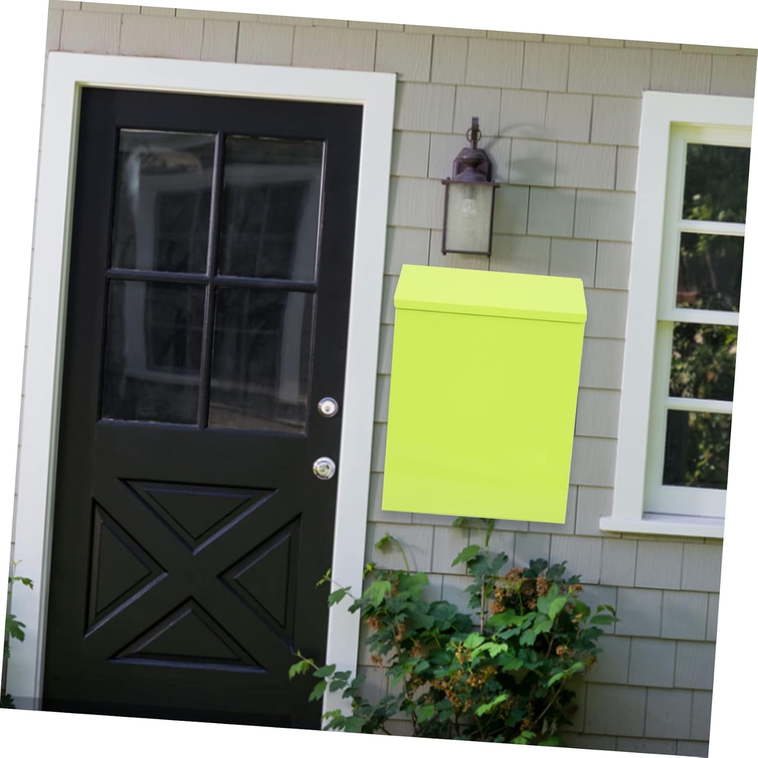 SHINEOFI Wall Mounted Mail Box Multi Function for Indoor and Outdoor Use Secure Letter Accessory with Lock Versatile Suggestion Box Simple Design for Home and Office