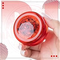 Vista 5 de Looping Yoyo D1 Responsive Yo Yo para niños principiantes, Yoyo de inicio de bucle 2A, fácil de jugar, trucos de cuerda básicos (rojo)