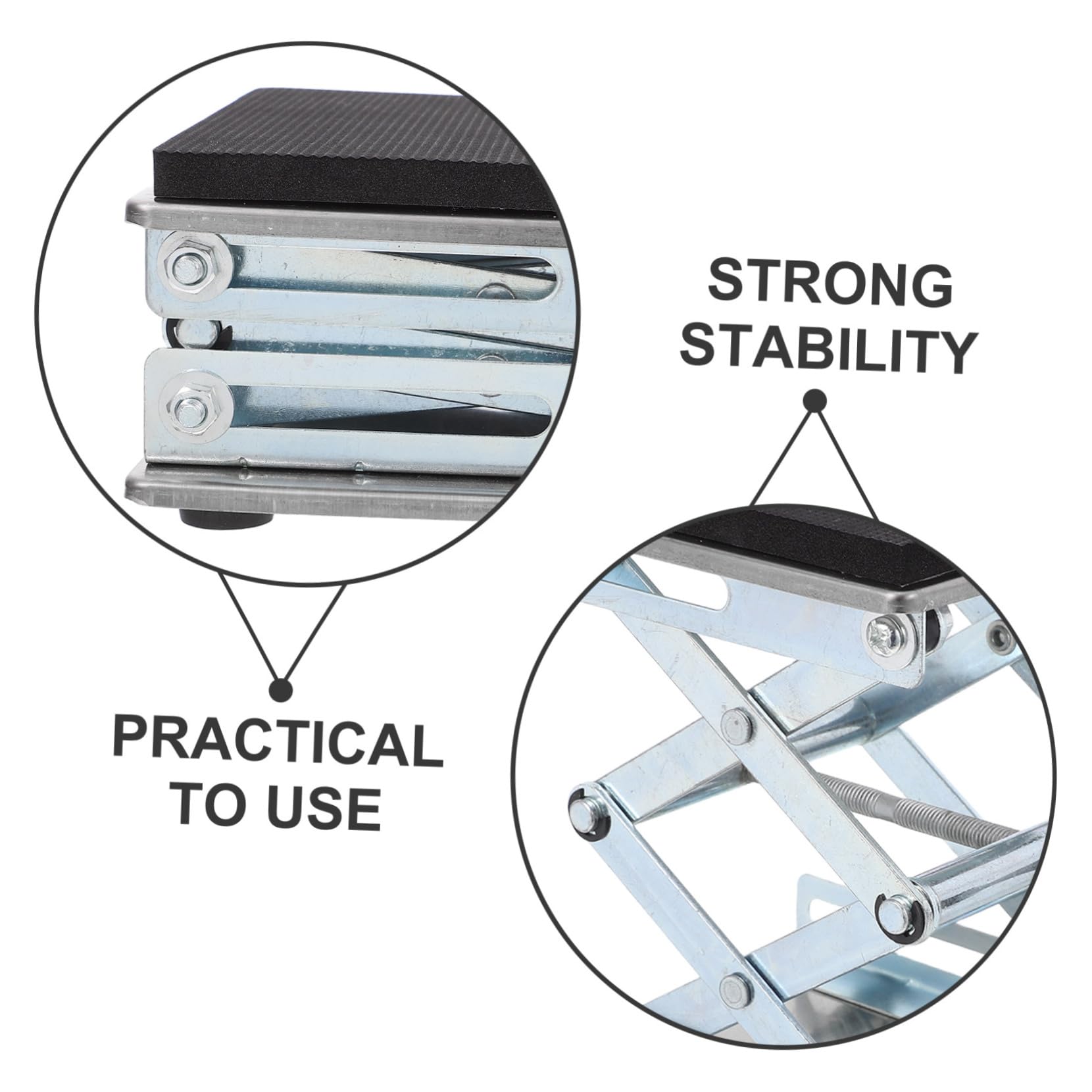 ULTECHNOVO Plateforme Élévatrice de Laboratoire à Ciseaux Support de Levage Robuste Manuel Cric Scientifique pour Échantillons