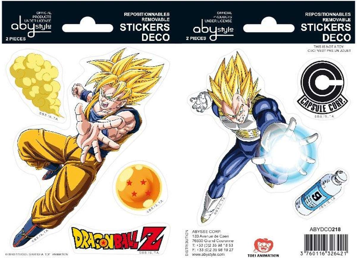 ABYstyle - DRAGON BALL - Stickers - 16x11cm - Goku / Vegeta