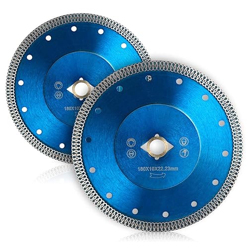 Miniatura 10 de Hoja de sierra de diamante súper fina de 6 ", corte seco o húmedo para azulejos de porcelana de mármol de granito