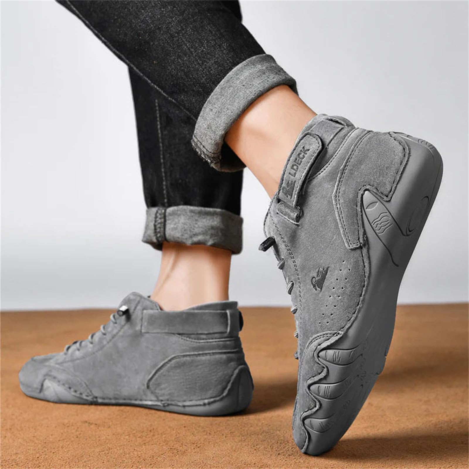 Wasserdichte und atmungsaktive orthopädische Schuhe, Unisex, Outdoor, Freizeit-Sneaker, handgefertigt, Leder, warme Winterstiefel