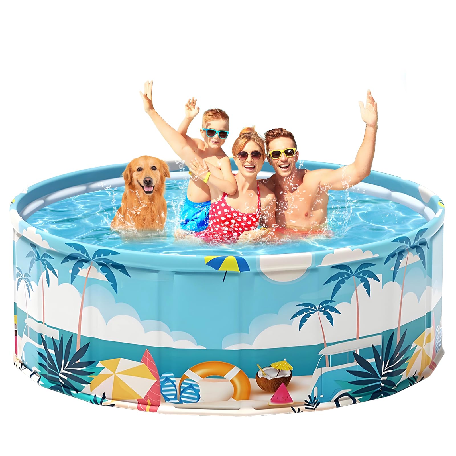 COBOPANDA 78.7 inch Foldable Pool