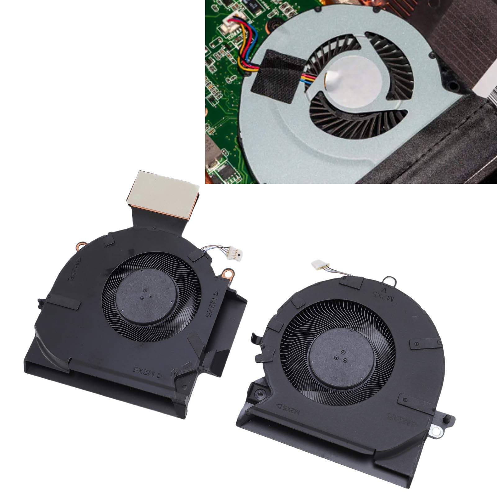 Elprico Ventola di Raffreddamento CPU e GPU per Presomenziale 16-B 16-C TPN-Q265 TPN-Q267 Laptop M75487-001 ND8CC02-20K25 M75488-001 Fan di Raffreddamento con Raffreddamento Rapido e