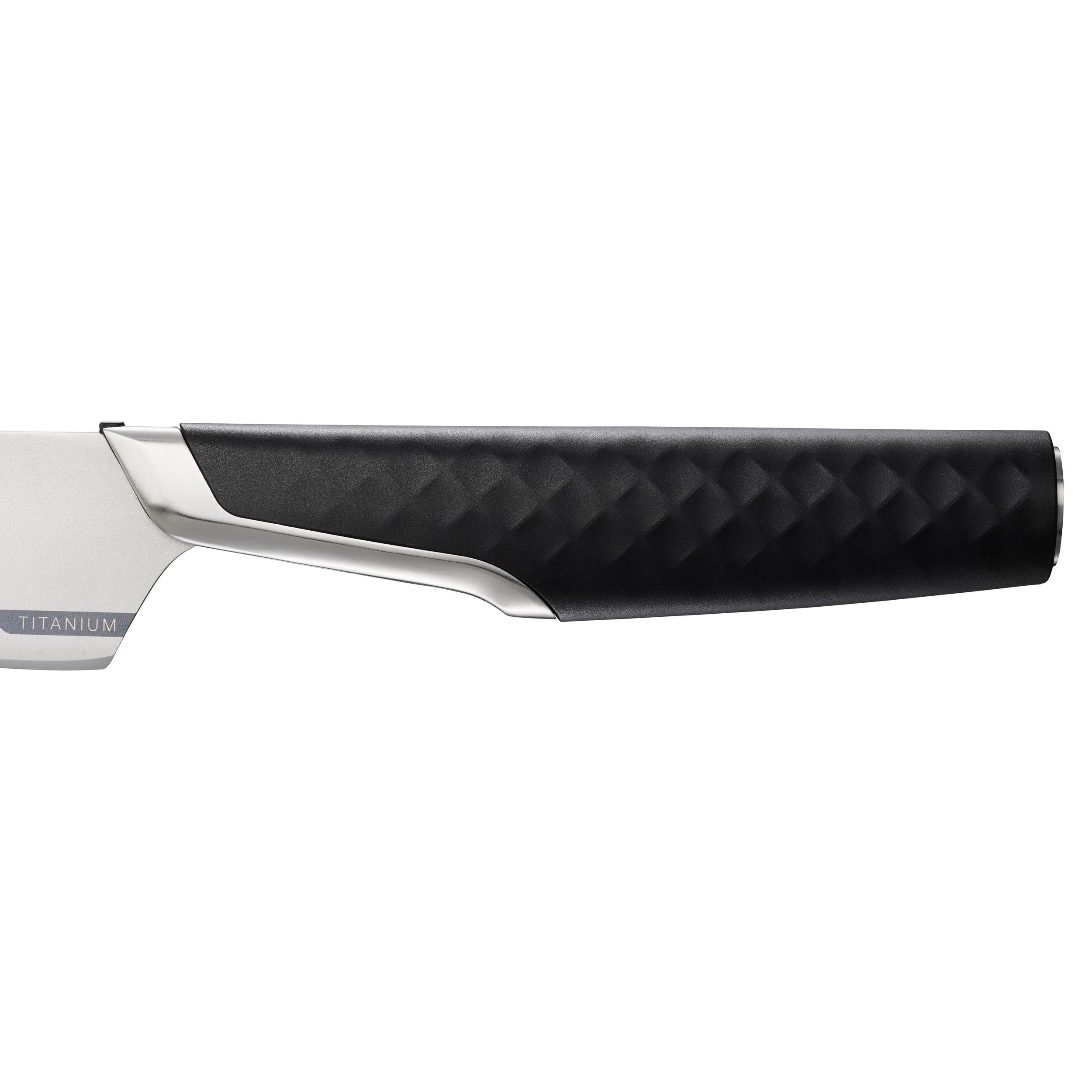 Fiskars Taiten Titan-Kochmesser, Klingenlänge 13 cm, Kleines, ultraleichtes Universalmesser mit LZR-EDGE-Technologie für 4x längere Schärfe, Ergonomischer Griff, Titan, Schwarz, 1066837