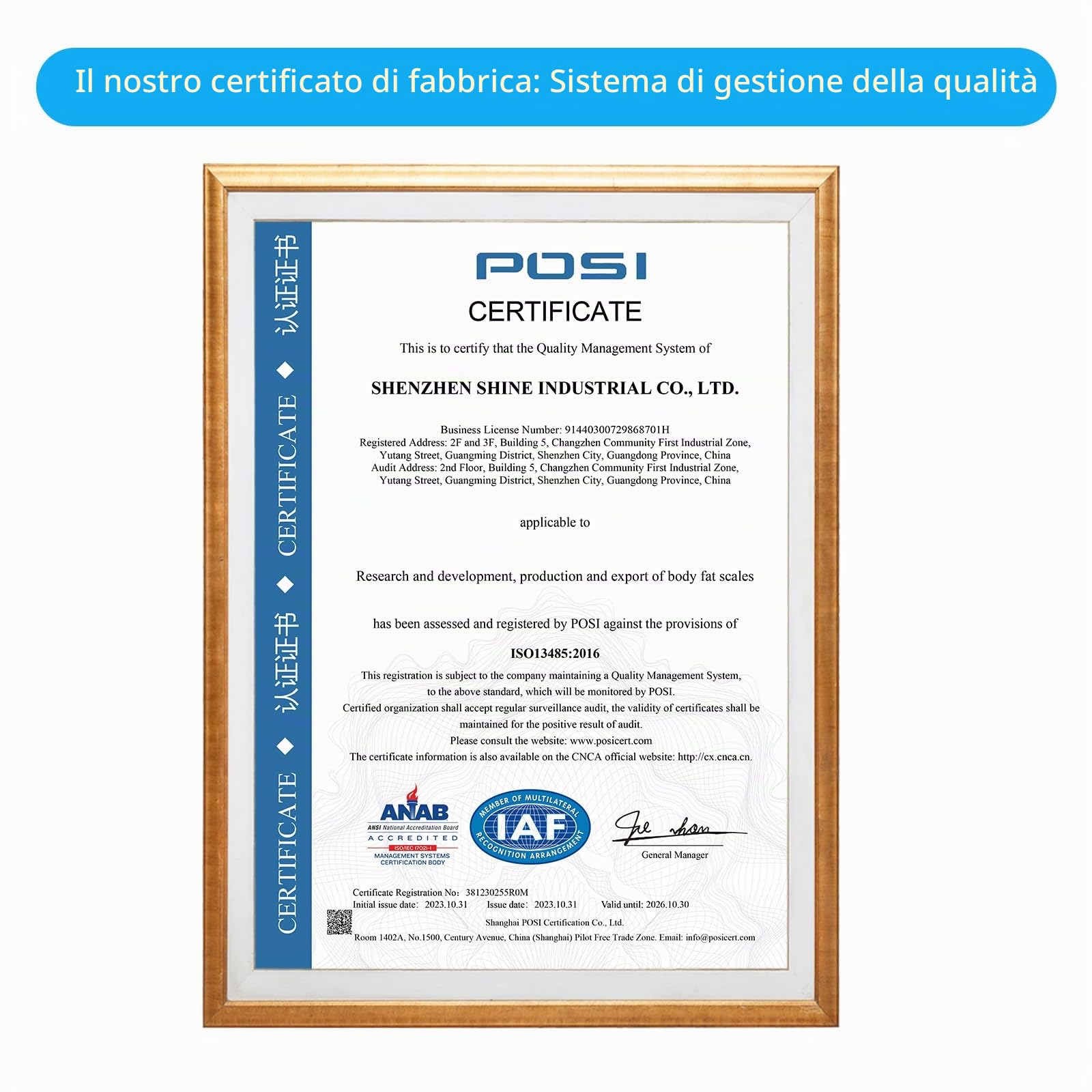 Vitafit Bilancia Medica, 300kg Precisione di 0,05kg dalla Nostra Fabbrica Professionale Dal 2001, Smart Pesapersone Digitale con Piattaforma Antiscivolo 380x330mm, Uso Ospedaliero, Medico e Officina