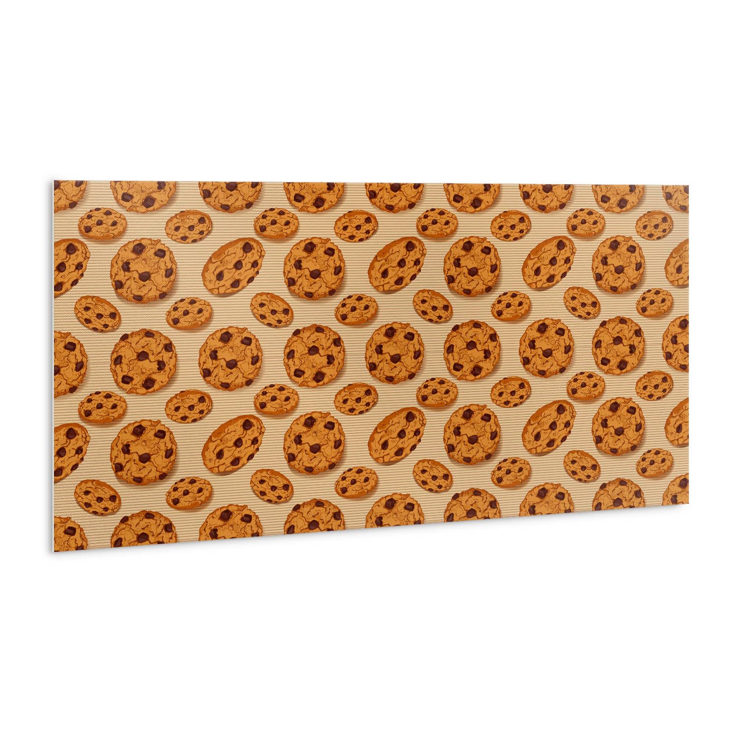 Panneaux autocollants de cuisine Tulup 100x50cm, la crédence PVC style biscuits bruns