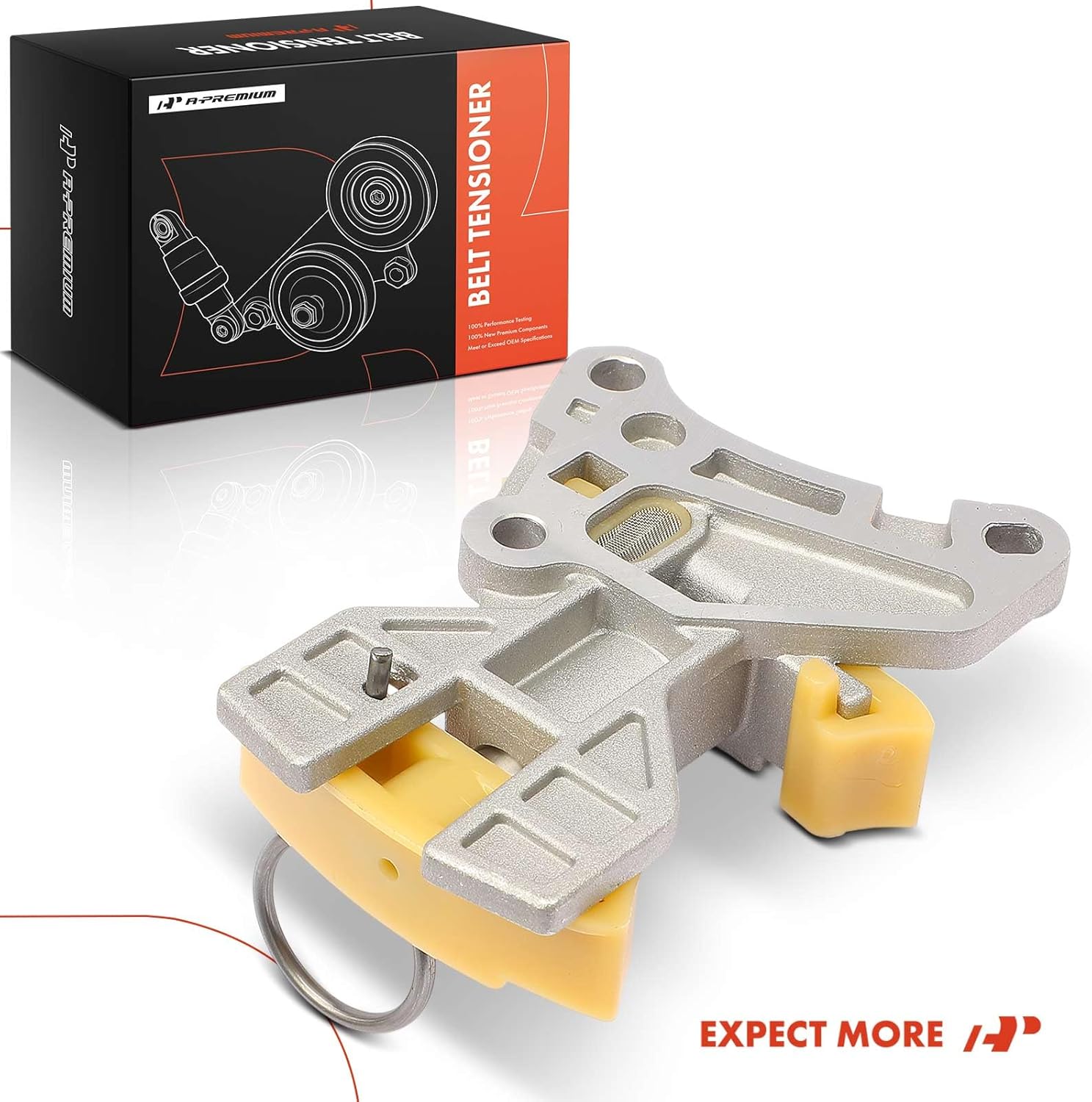 A-Premium Timing Belt Tensioner Assembly Compatible with Volkswagen Jetta/Passat 2006-2008, Golf R 2012-2013, Eos 2007-2009, GTI & Audi A4, A3, A4 Quattro, TT, TT Quattro