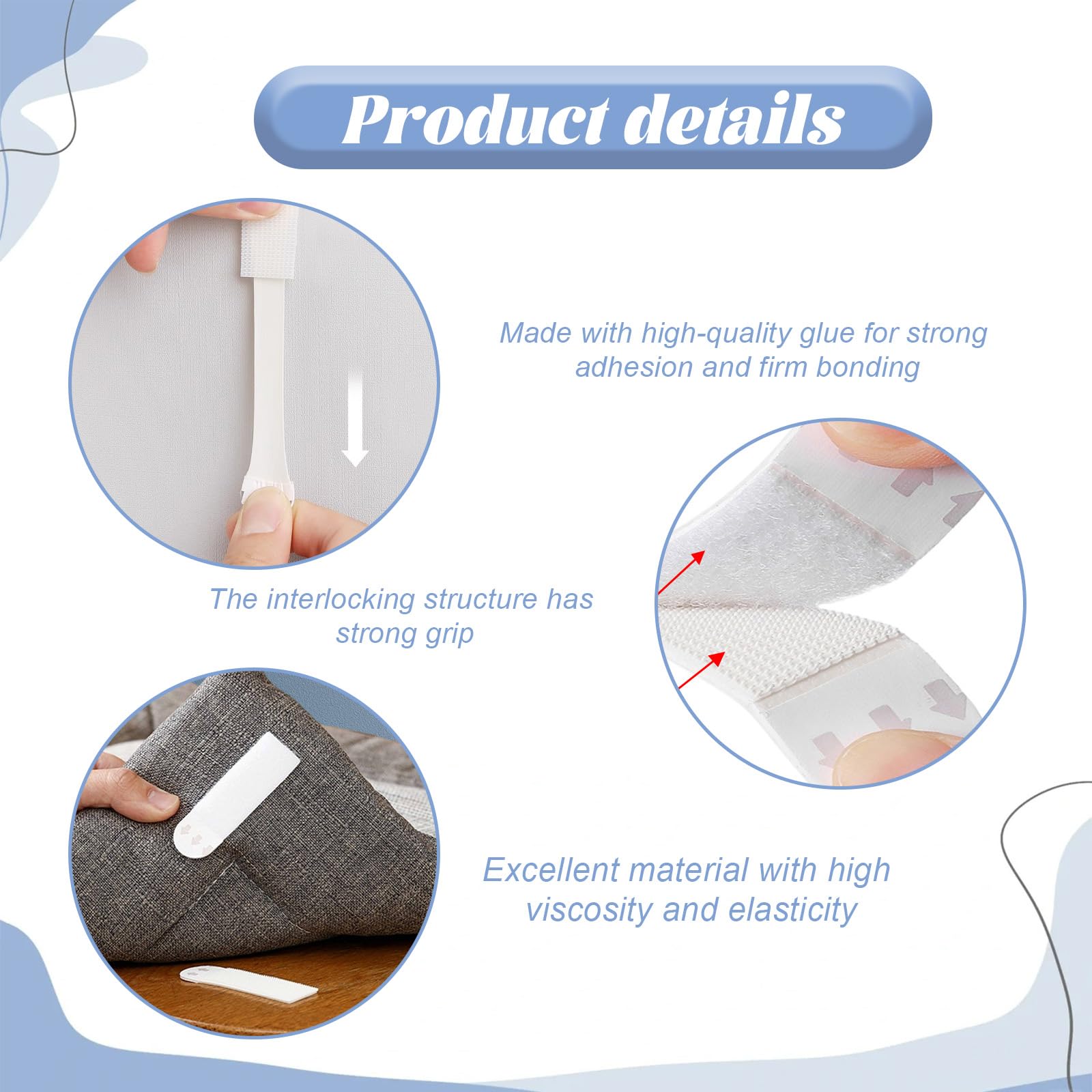 36 works(72 Strips) Heavy Duty Picture Hanging Strips, Picture Hanging Strip Command Strips Heavy Duty - Image 3