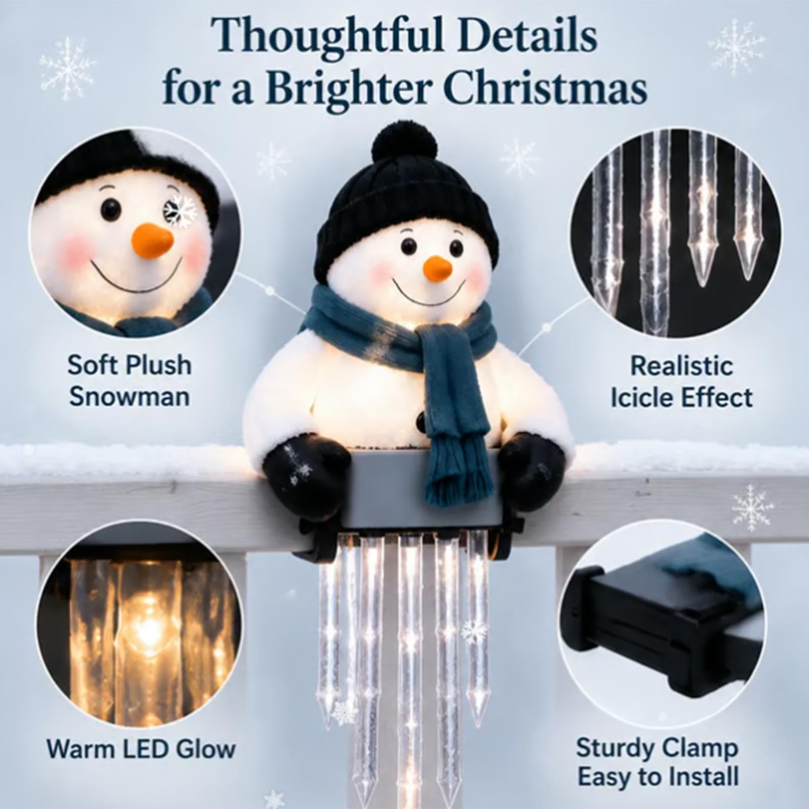 A Forma Di Pupazzo Di Neve Illuminazione LED da Esterno Decorazioni