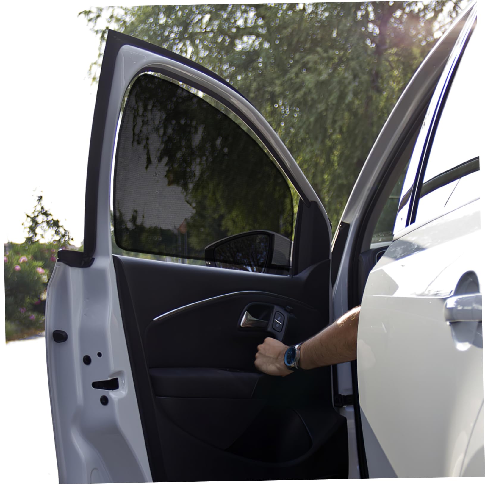 SOLUSTRE 12piezas Cortinas Magnéticas para Ventanas De Auto Protección UV y Sombreado para Verano Fáciles De Instalar para Mayoría De Vehículos